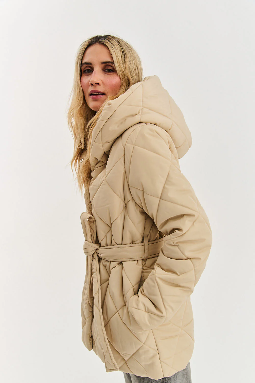 Anabelle Desert Moth Quilted Jacket - Image 31