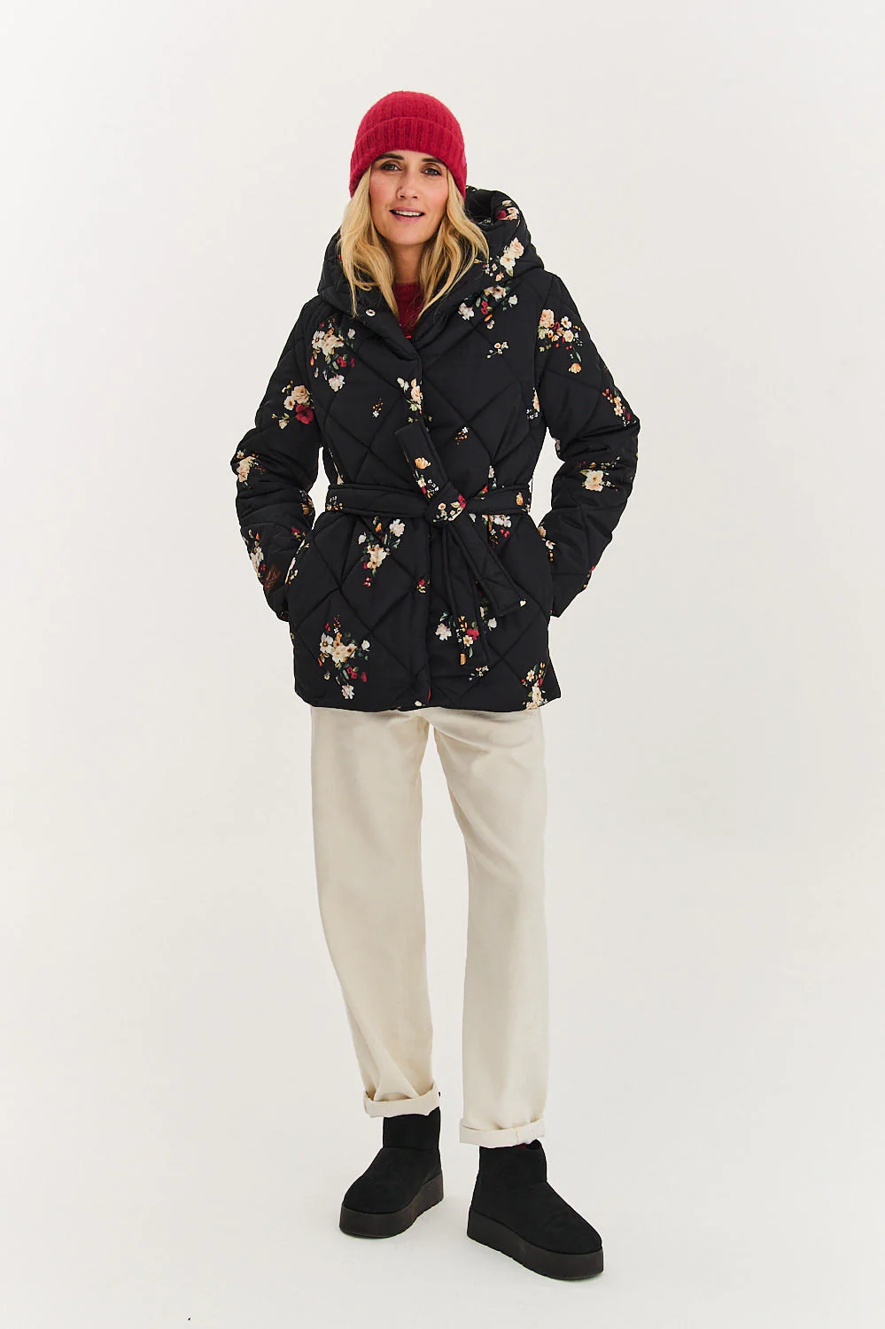 Anabelle Midnight Flora Quilted Jacket - Image 6