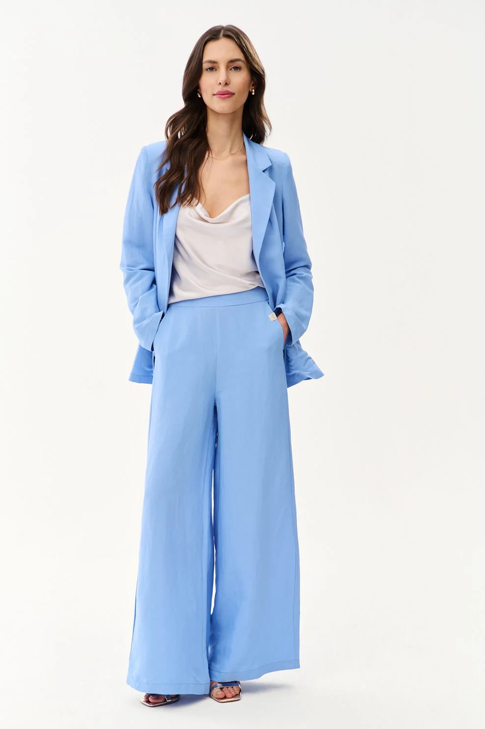 Aqua Lagoon Linen Blazer - Image 7