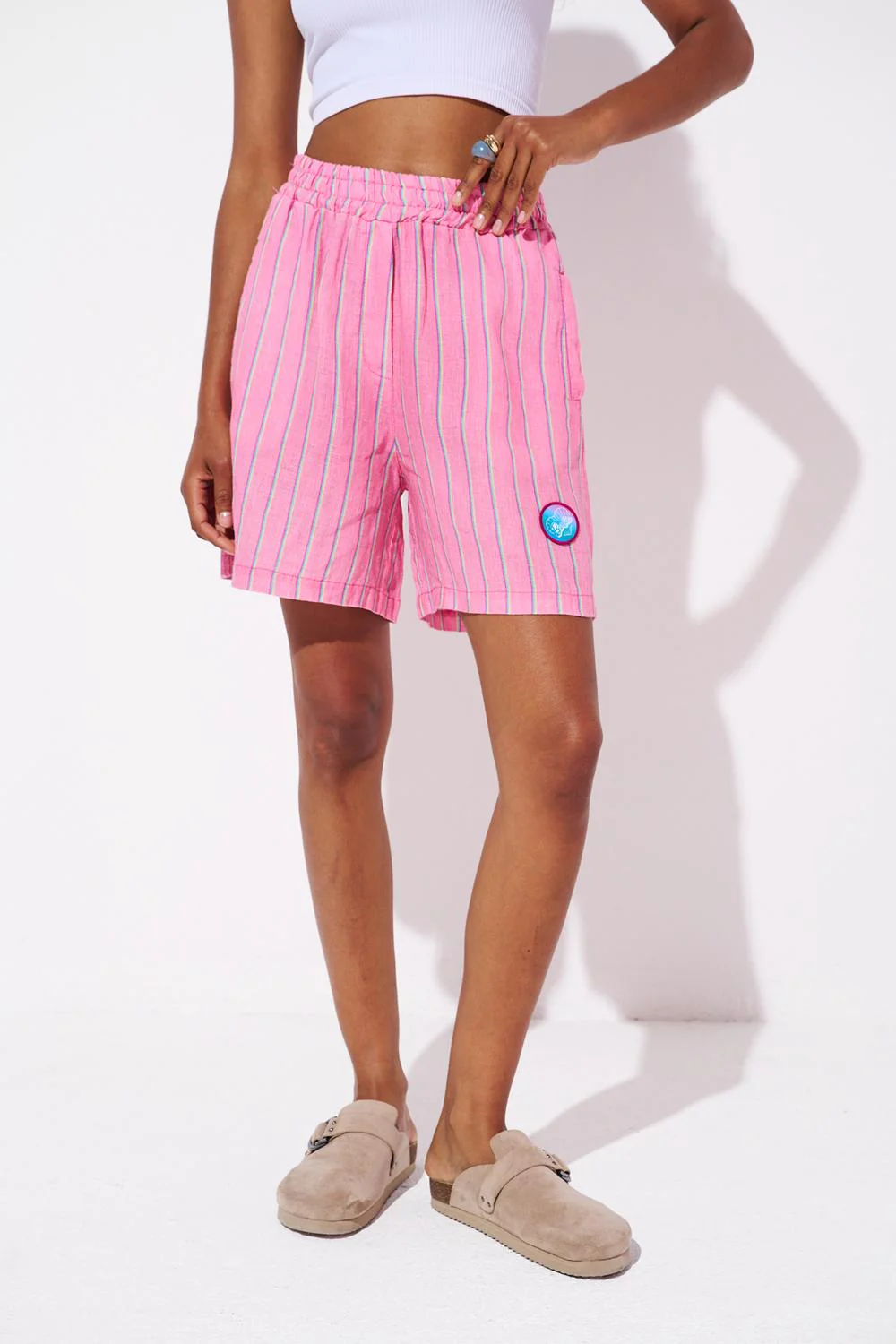 Barbie Club Linen Shorts - Image 3