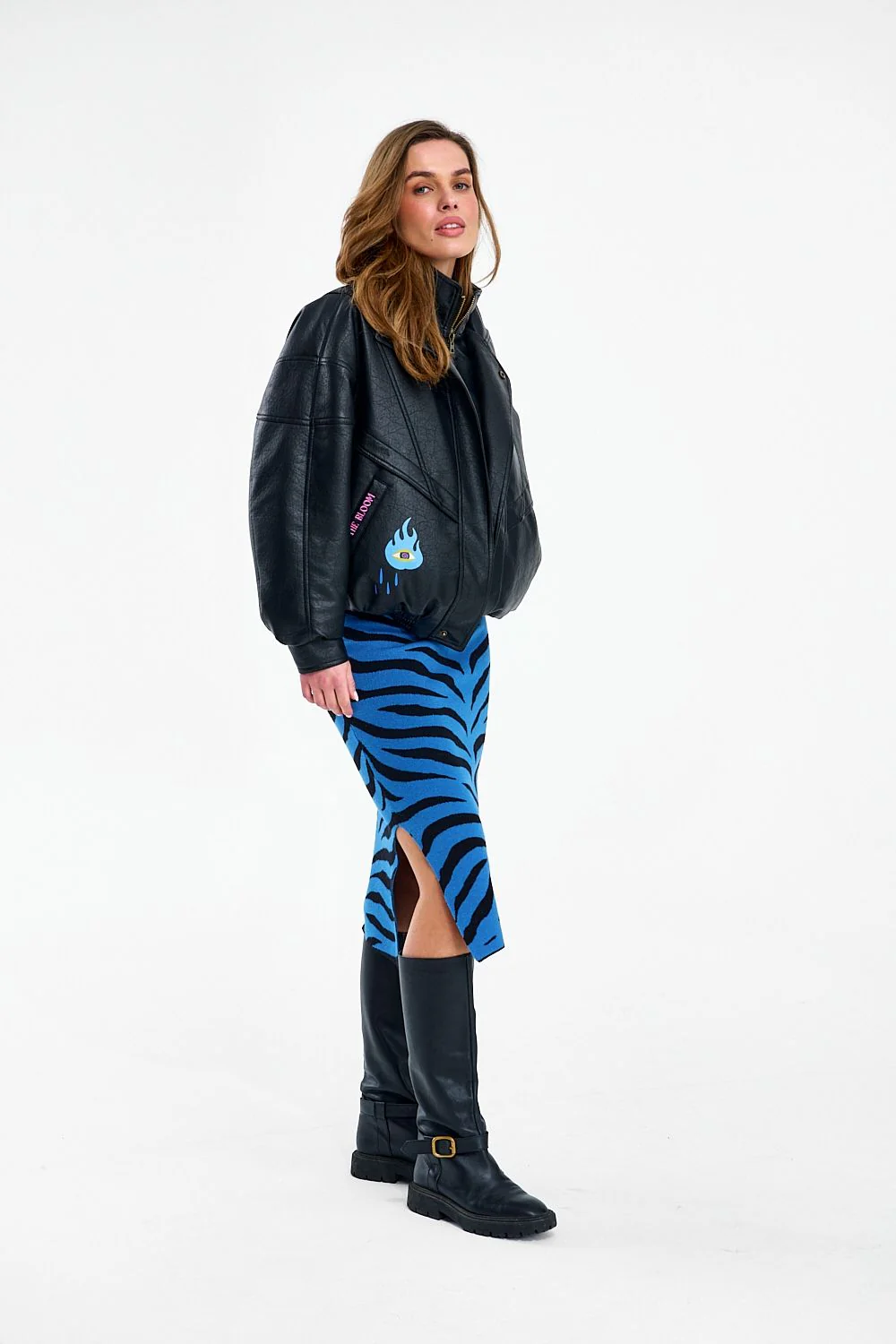 Blue Rebel Knit Skirt - Image 13