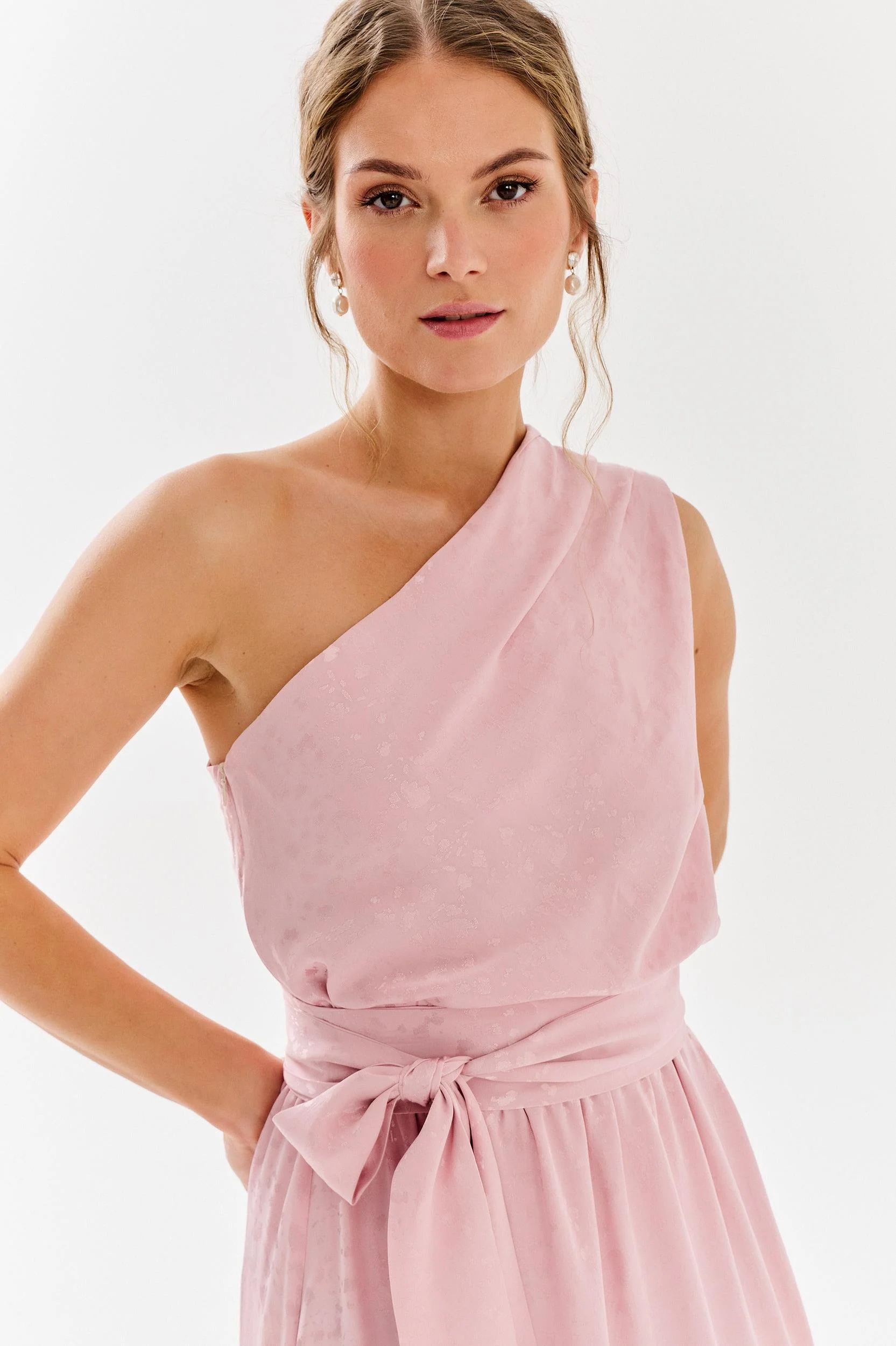 Blush Blossom asymmetrical dress - Image 3