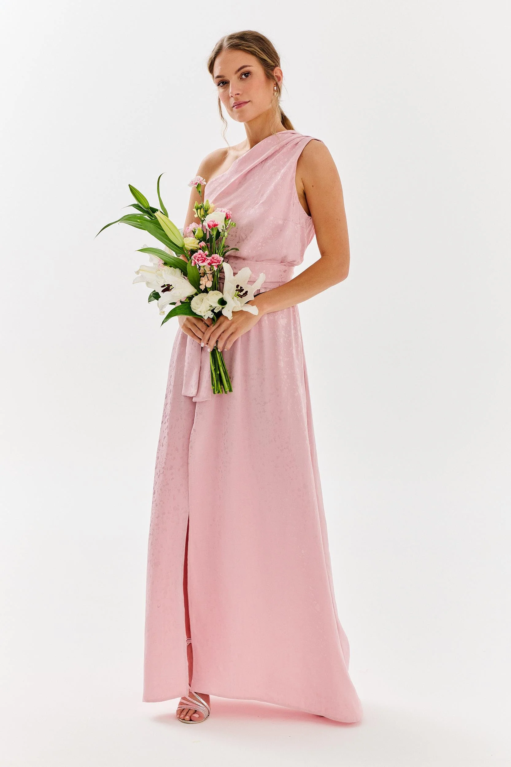 Blush Blossom asymmetrical dress - Image 4
