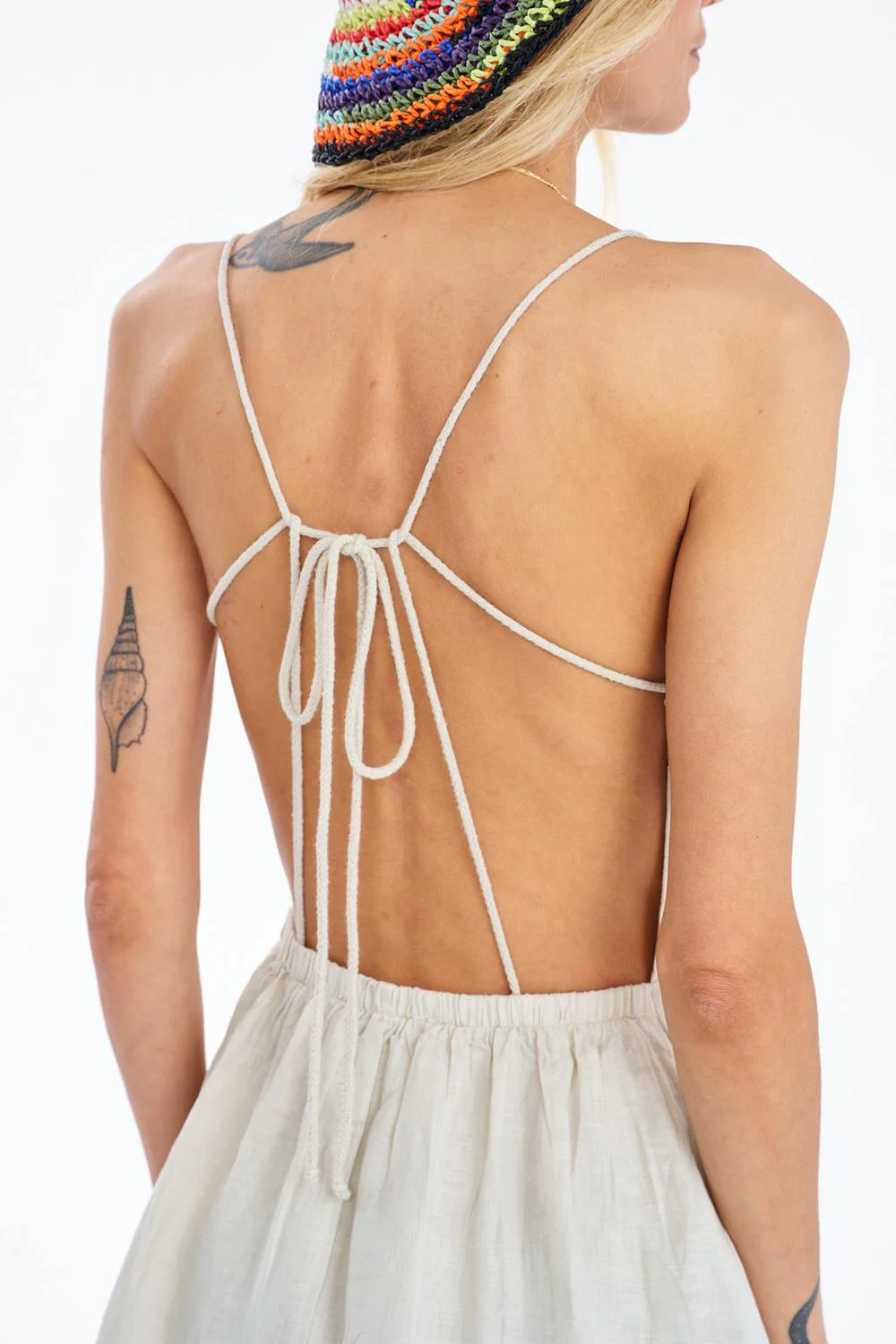 Bright Waters Linen Mini Dress - Image 7