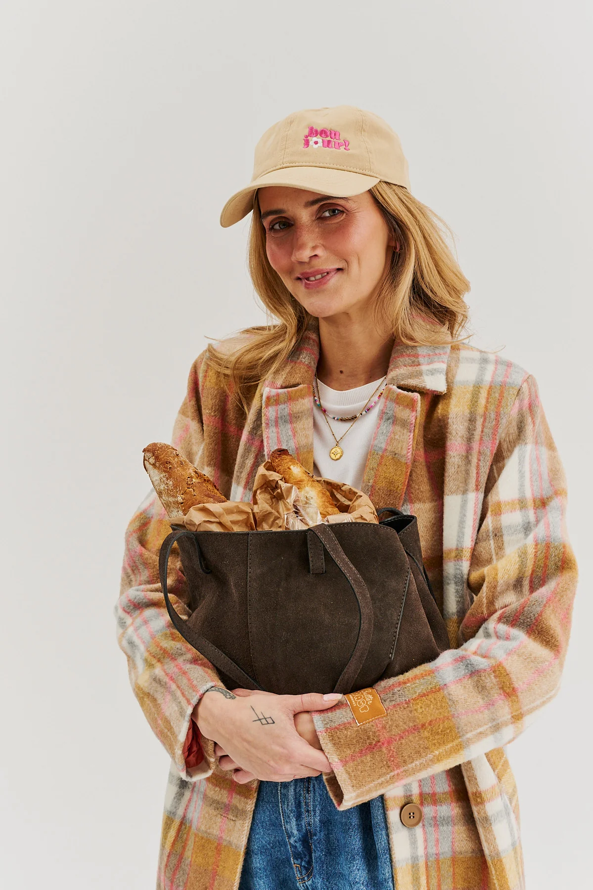 Chocolate Glow leather shopper bag - Image 11