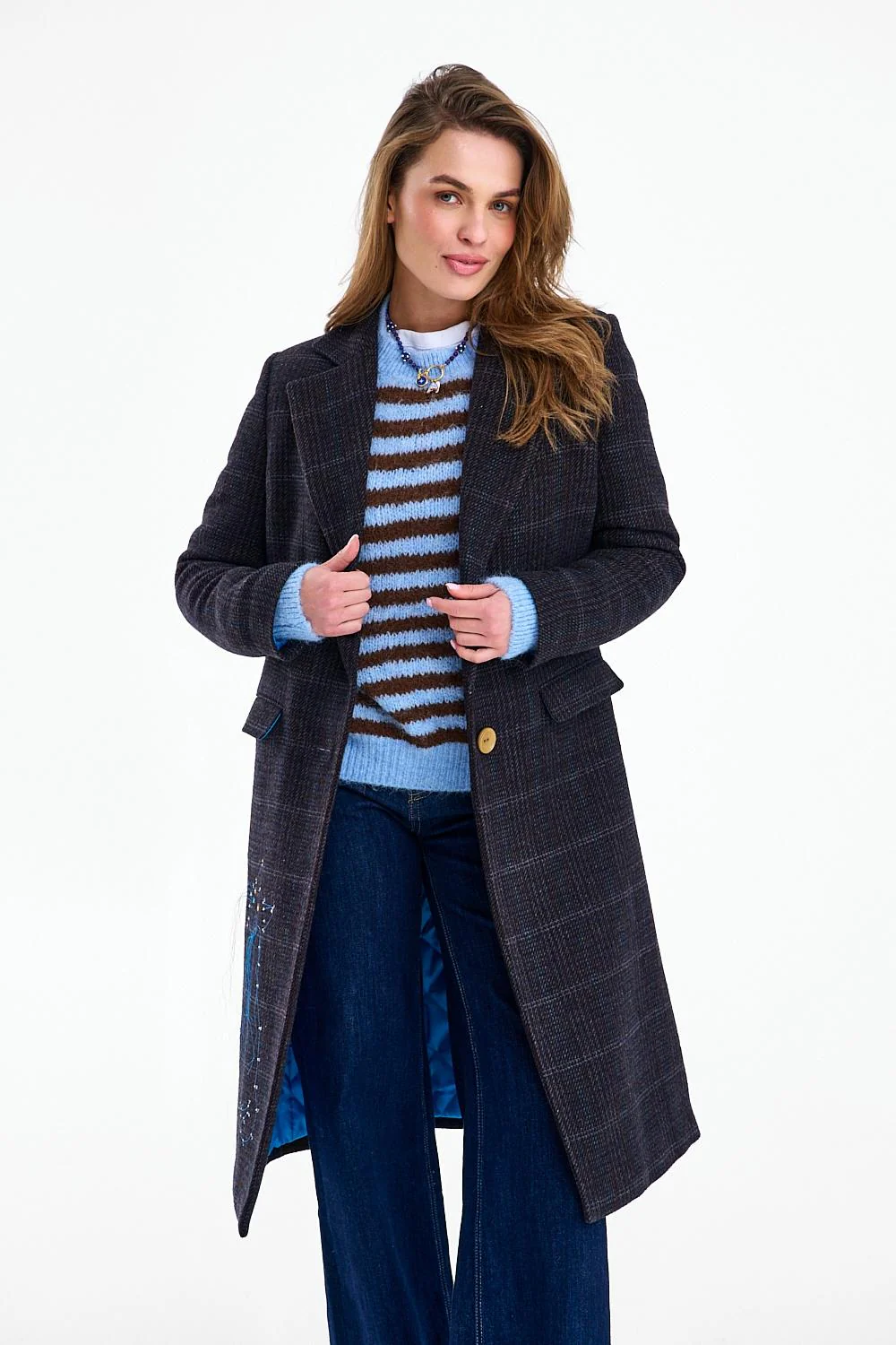 Midnight Whiskers Classic Wool Coat - Image 10