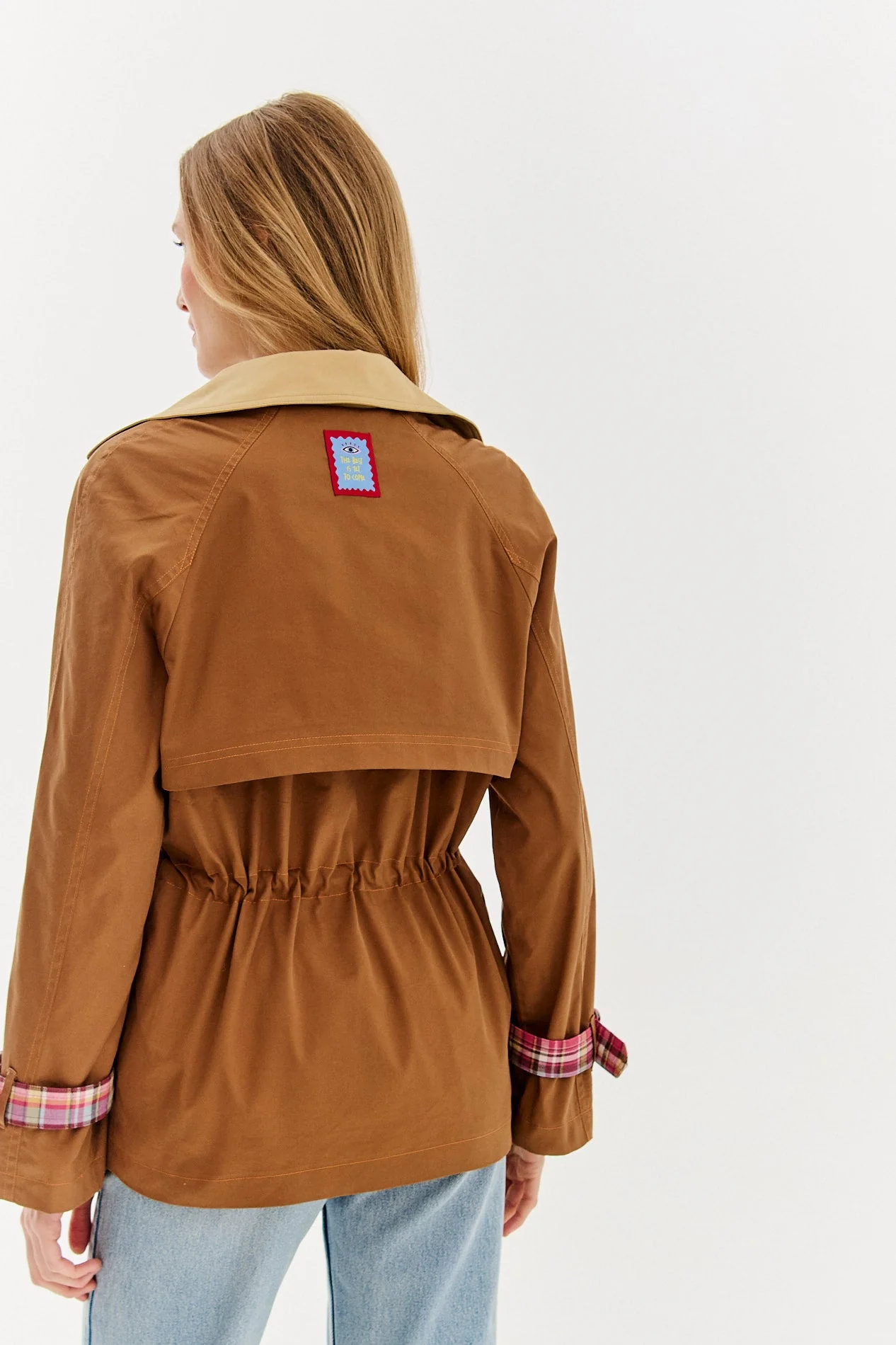 Coffee Break short trench coat - Image 3