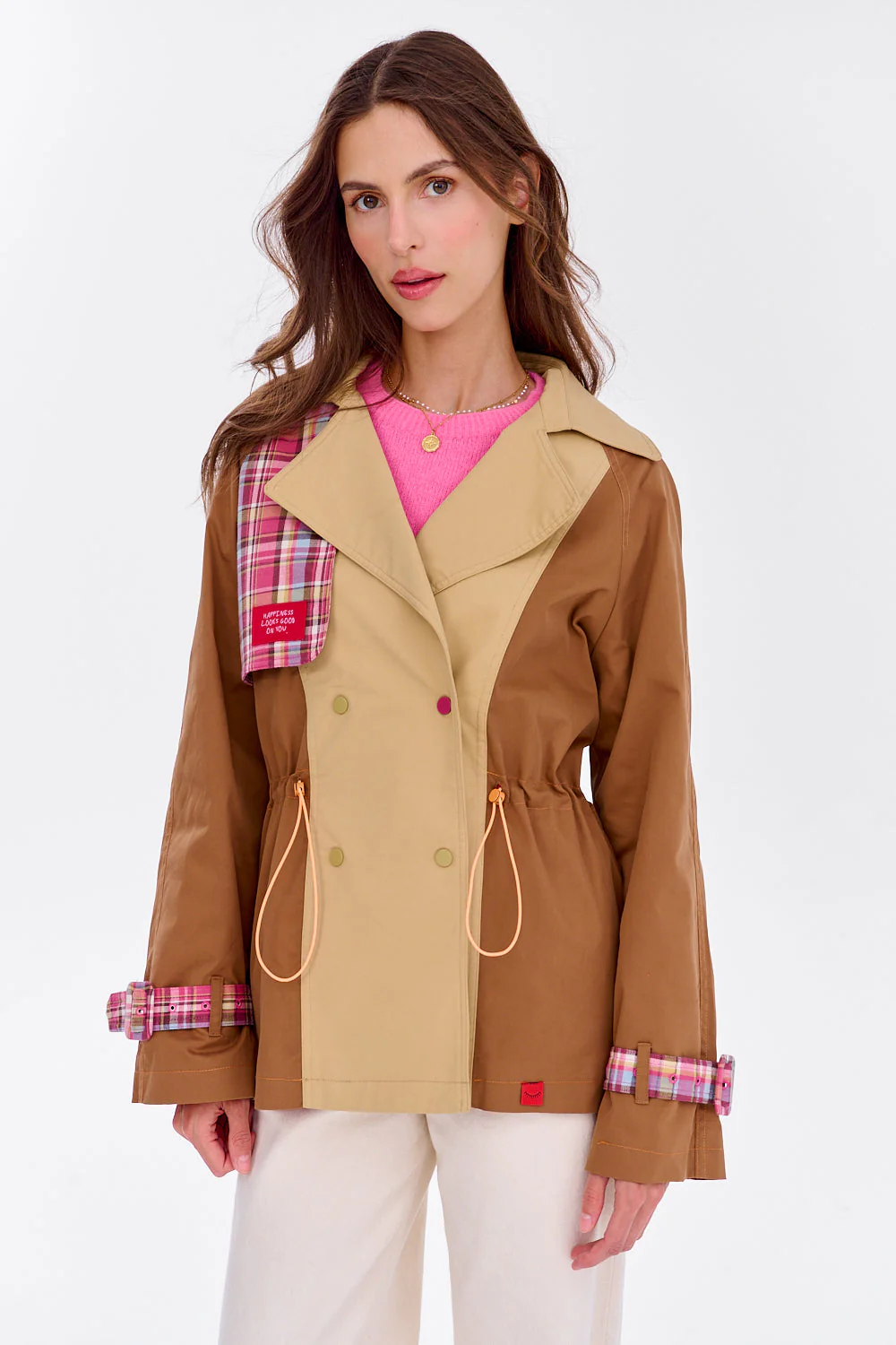 Coffee Break short trench coat - Image 9