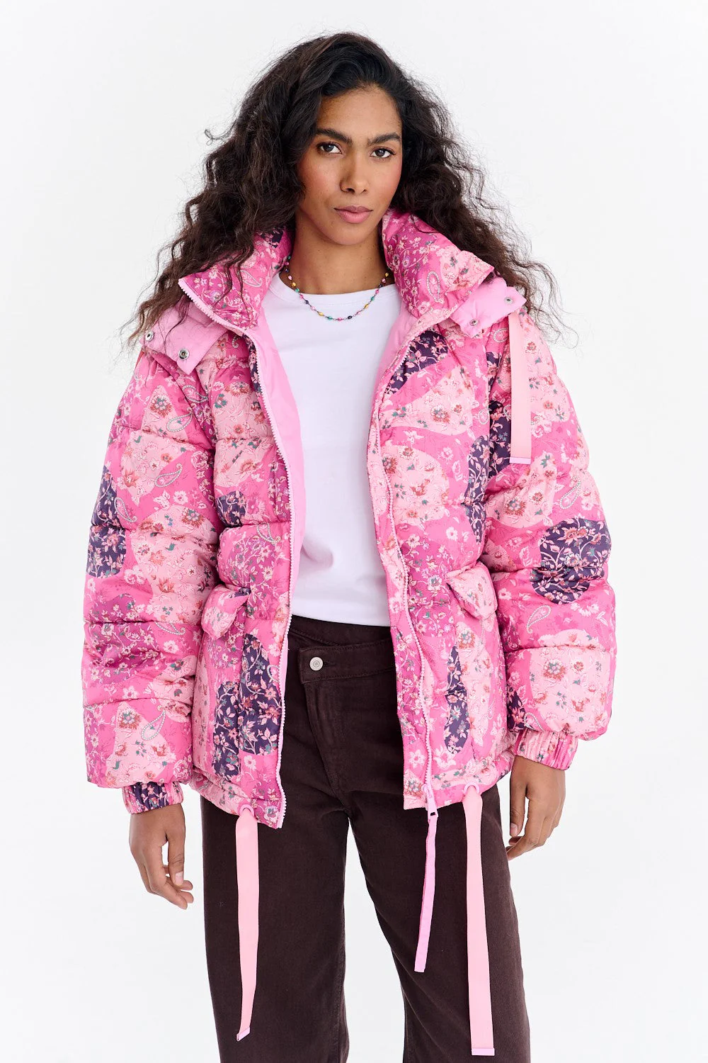 Cool Cherry winter jacket with detachable sleeves - Image 11