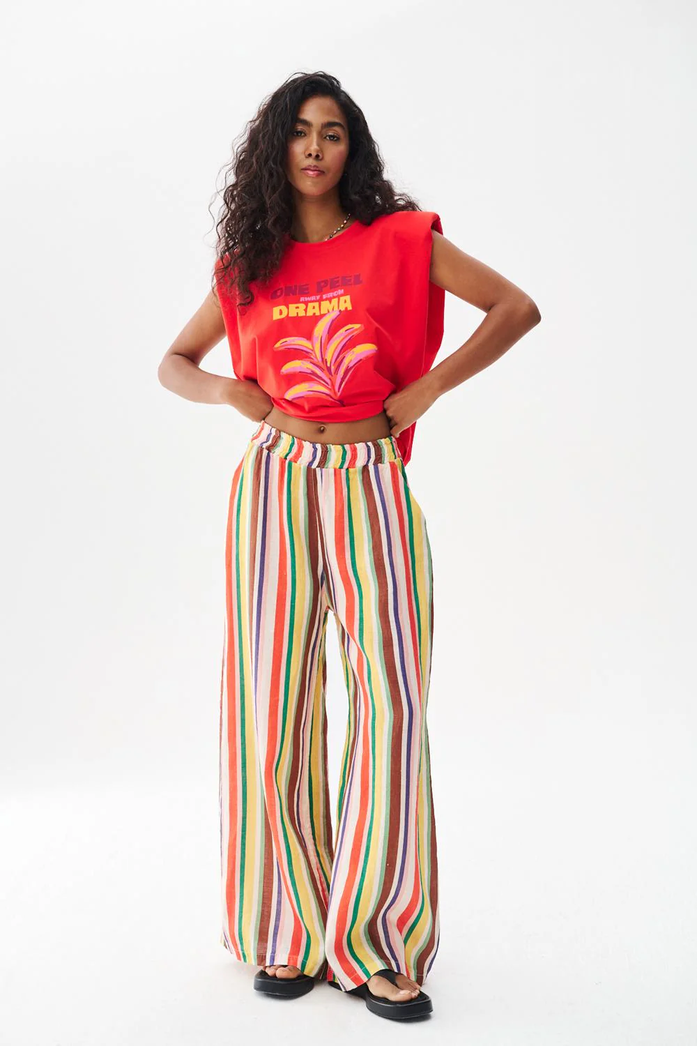 Copacabana Wide-Leg Linen Pants - Image 3