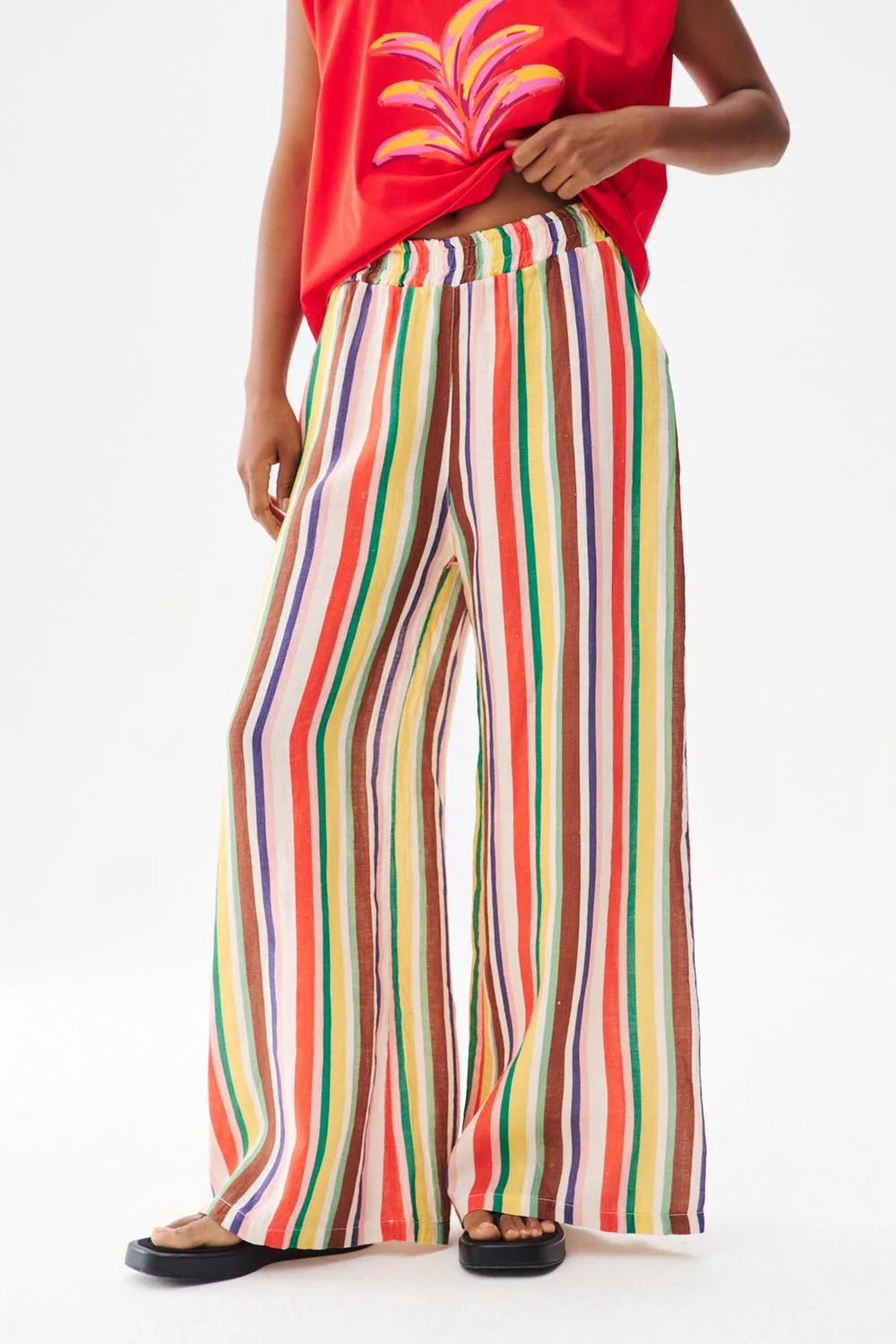 Copacabana Wide-Leg Linen Pants - Image 4