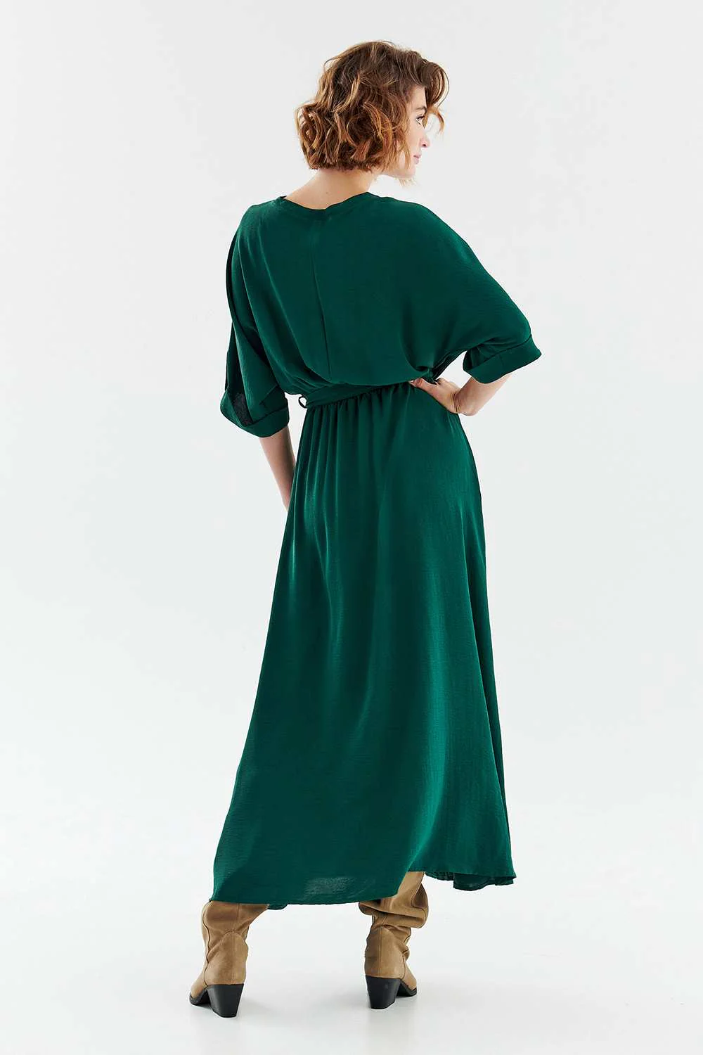 Emerald Dream long dress with binding - Image 38