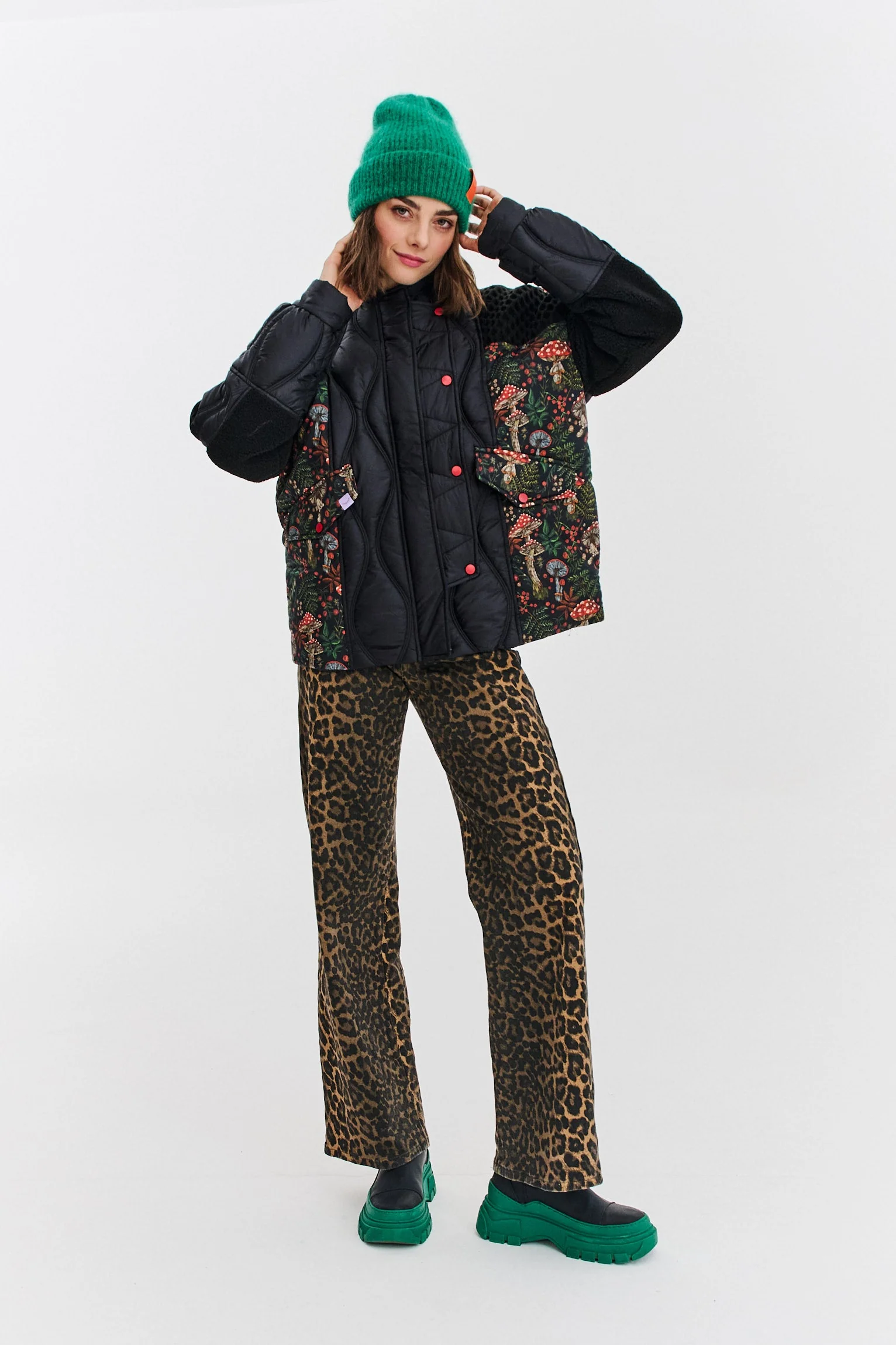 Fairytale Forest quilted bomber jacket - Image 6