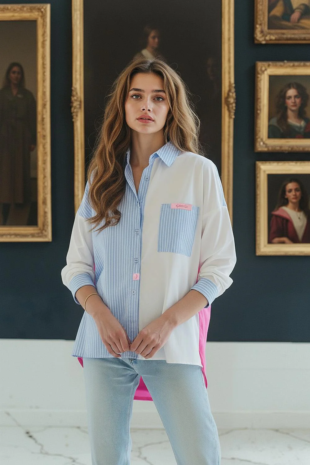 Fresh Attitude's blended fabric shirt - Image 3