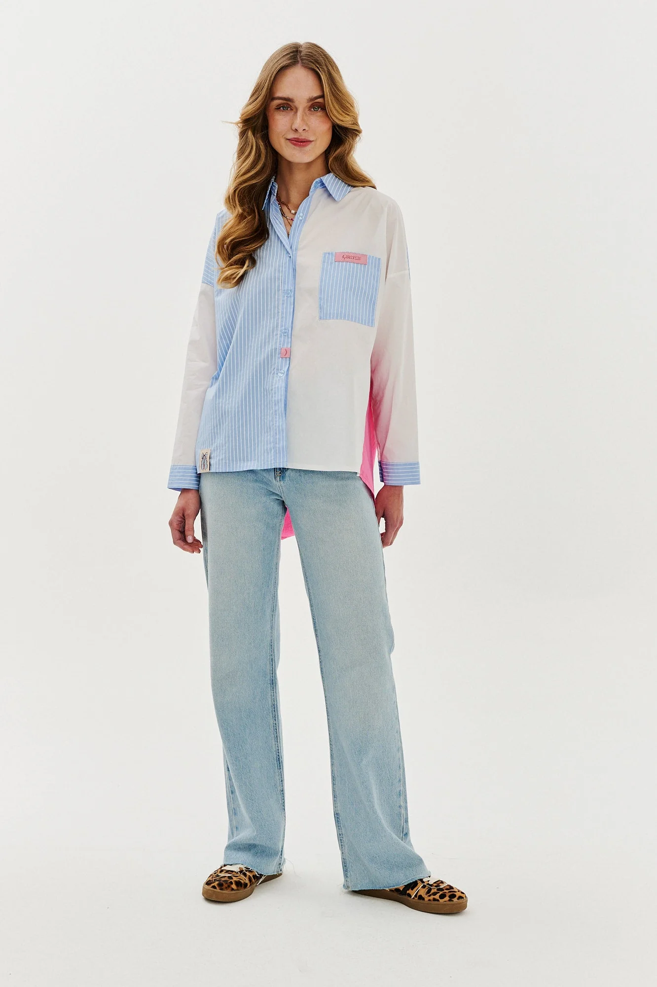 Fresh Attitude's blended fabric shirt - Image 6