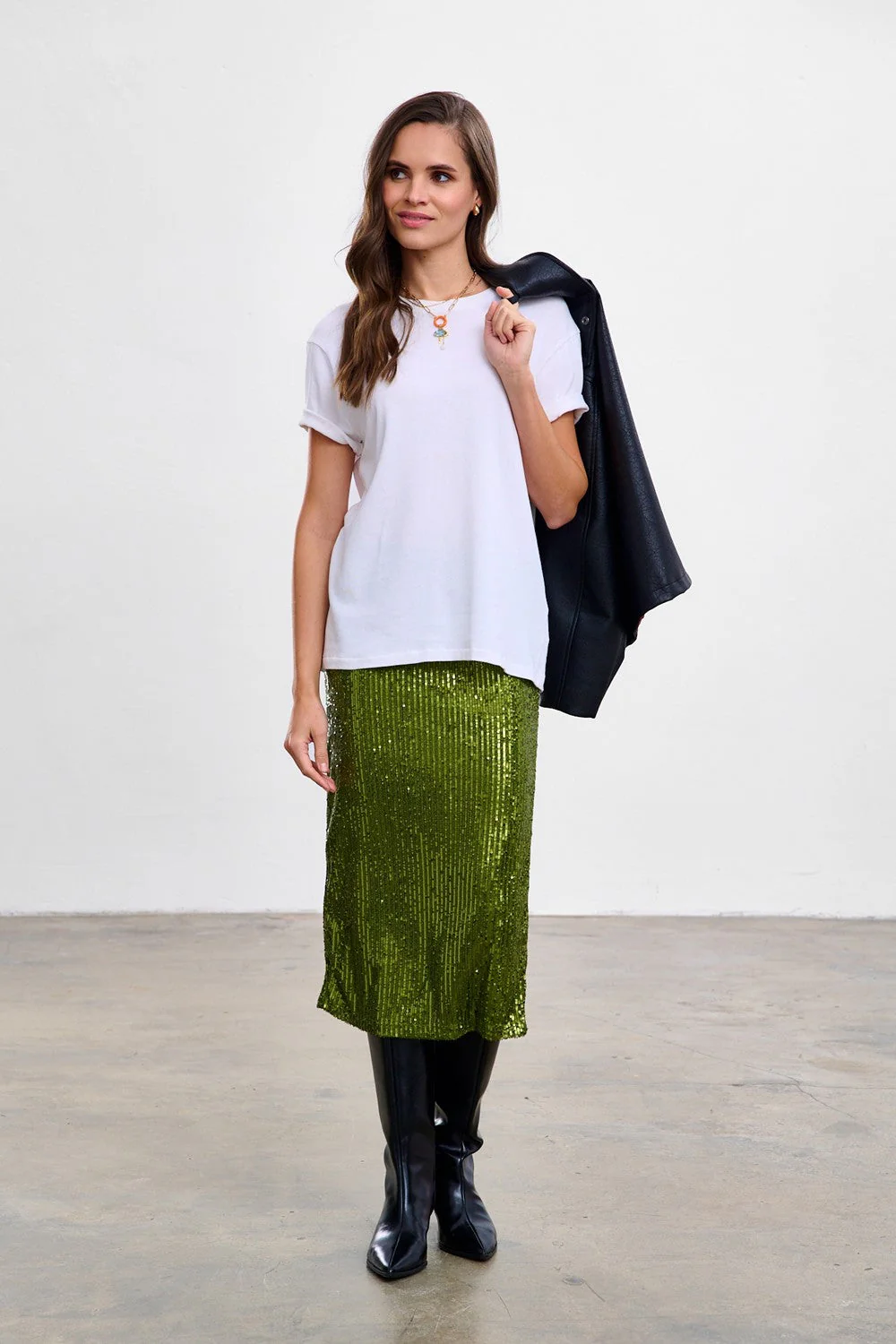 Frosted Matcha sequin dress - Image 12