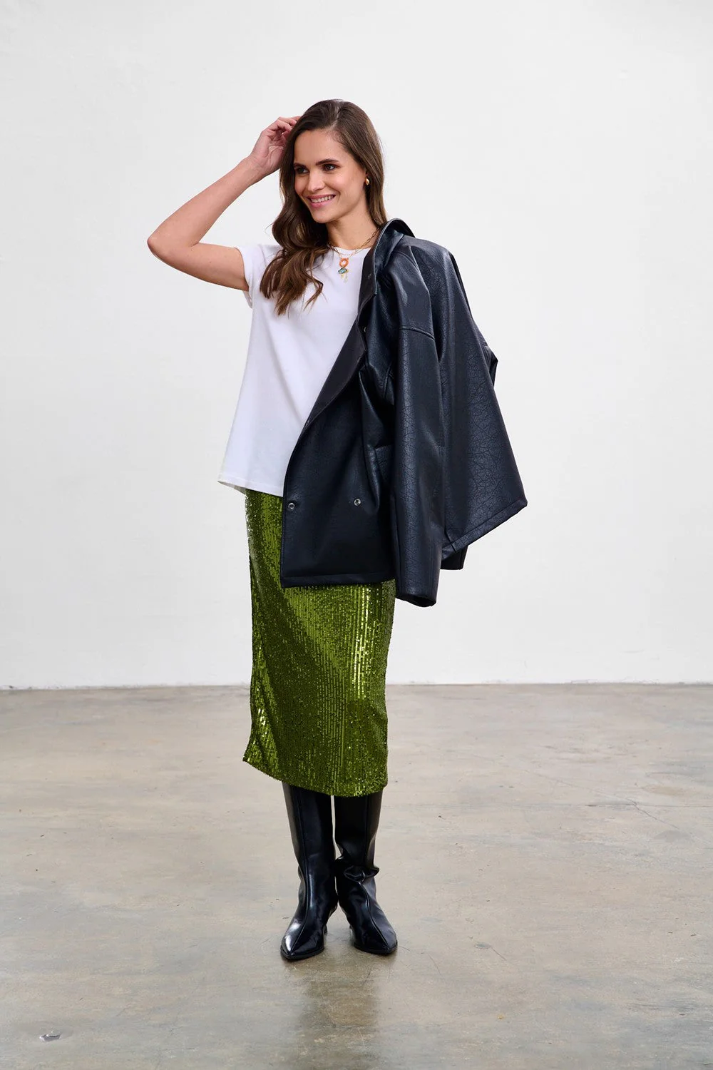 Frosted Matcha sequin dress - Image 16