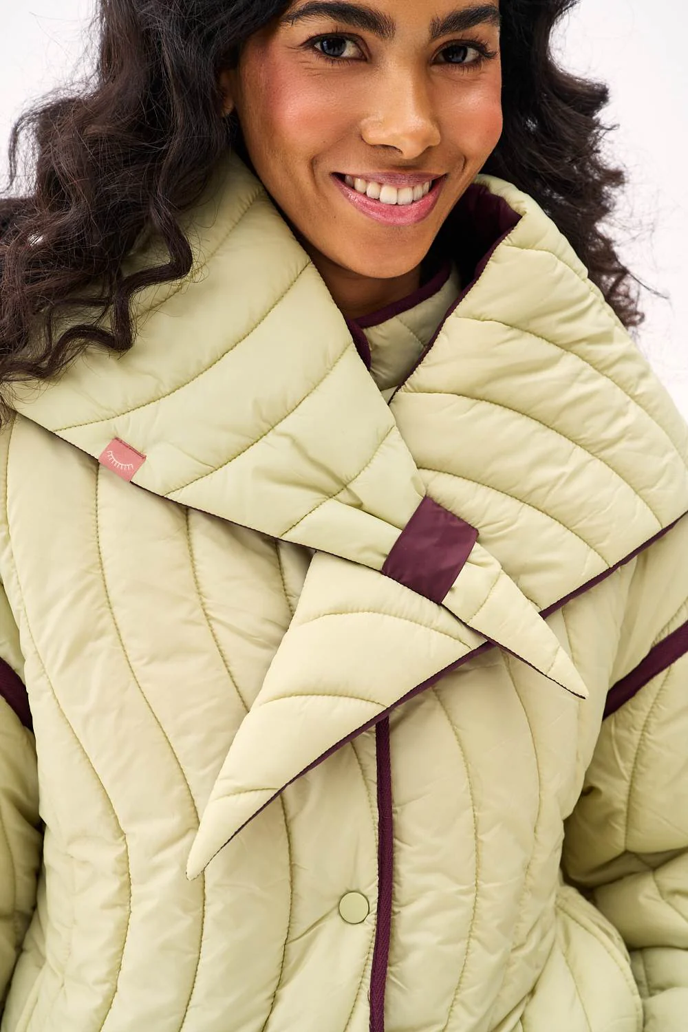 Green Tea Jacket with Scarf - Image 9