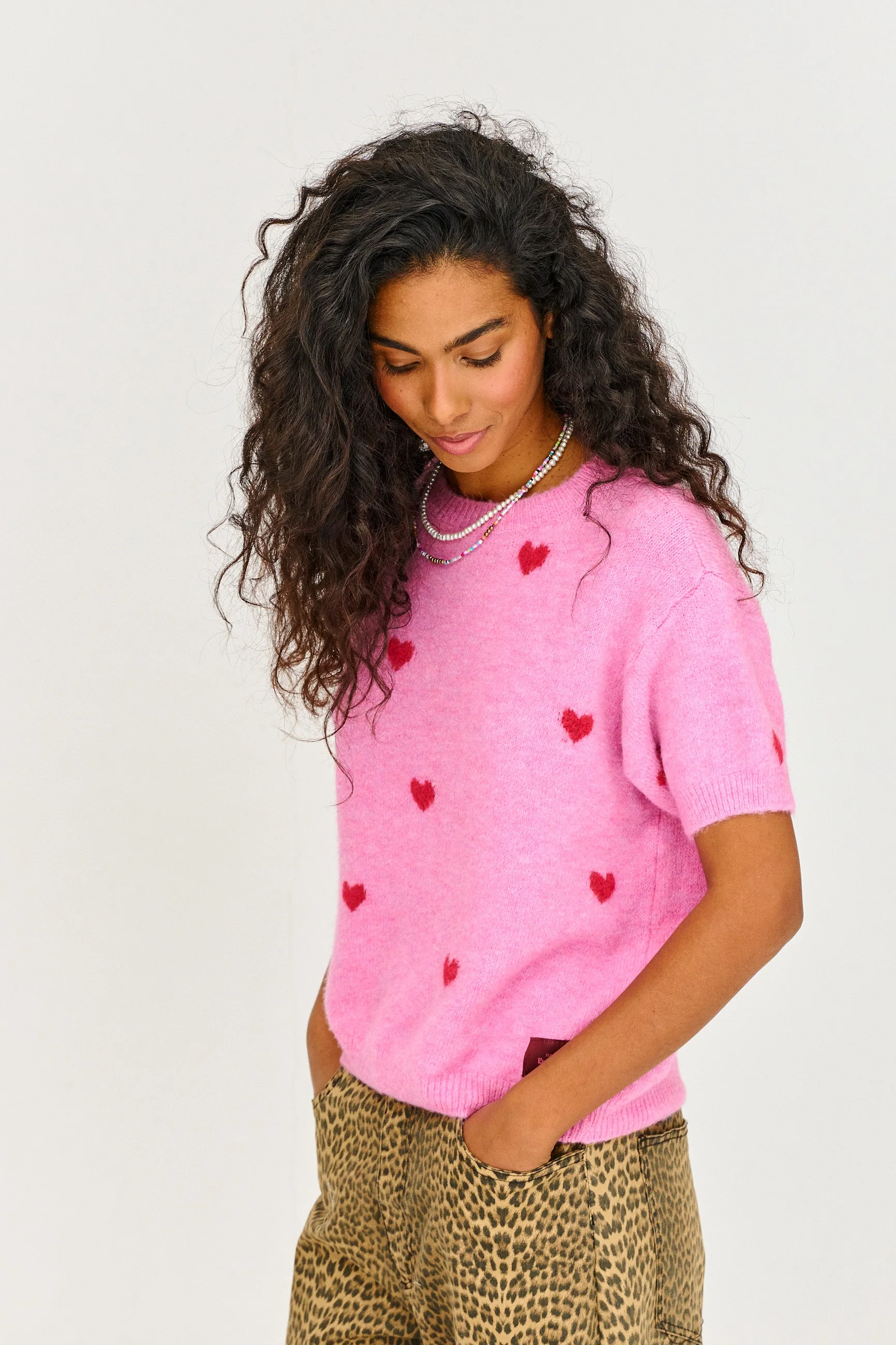 Heartbeat short-sleeved sweater - Image 11
