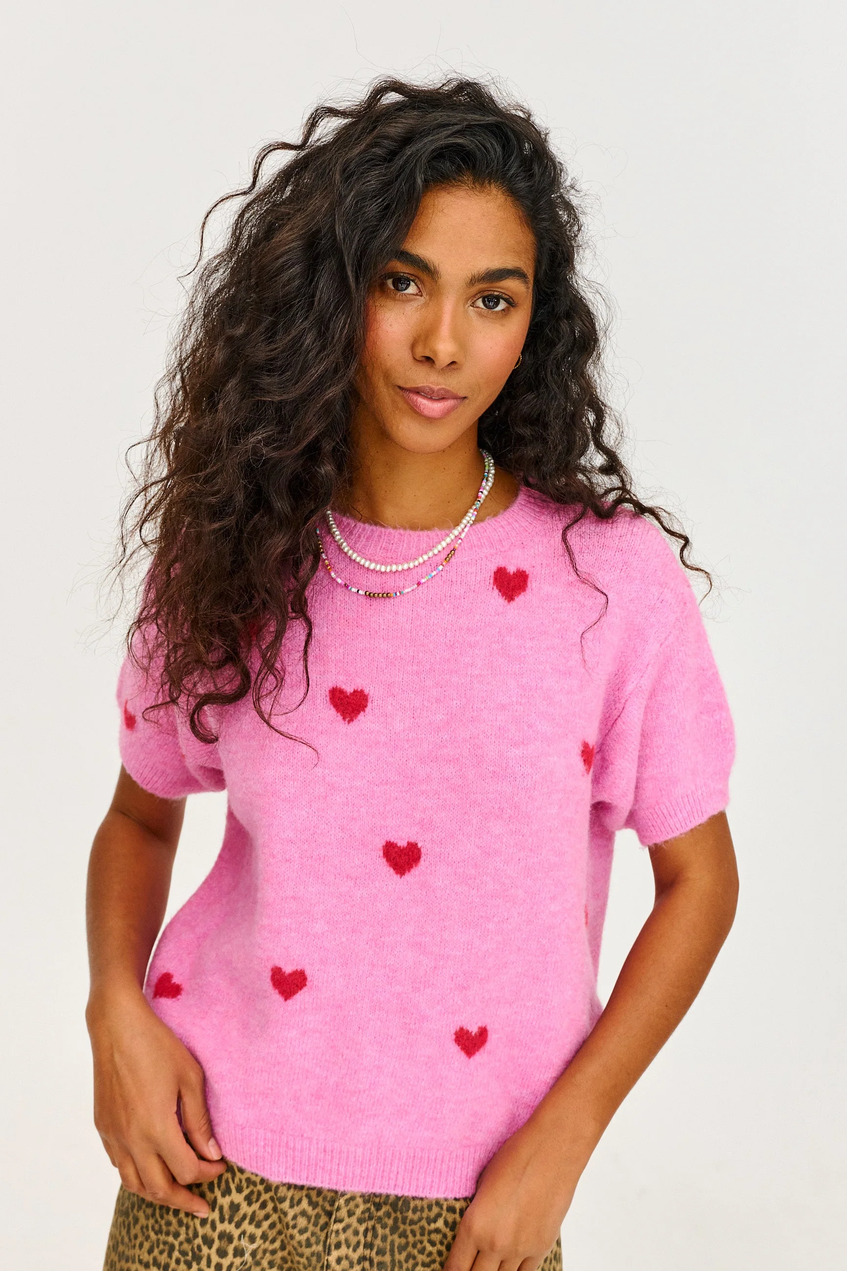 Heartbeat short-sleeved sweater - Image 3