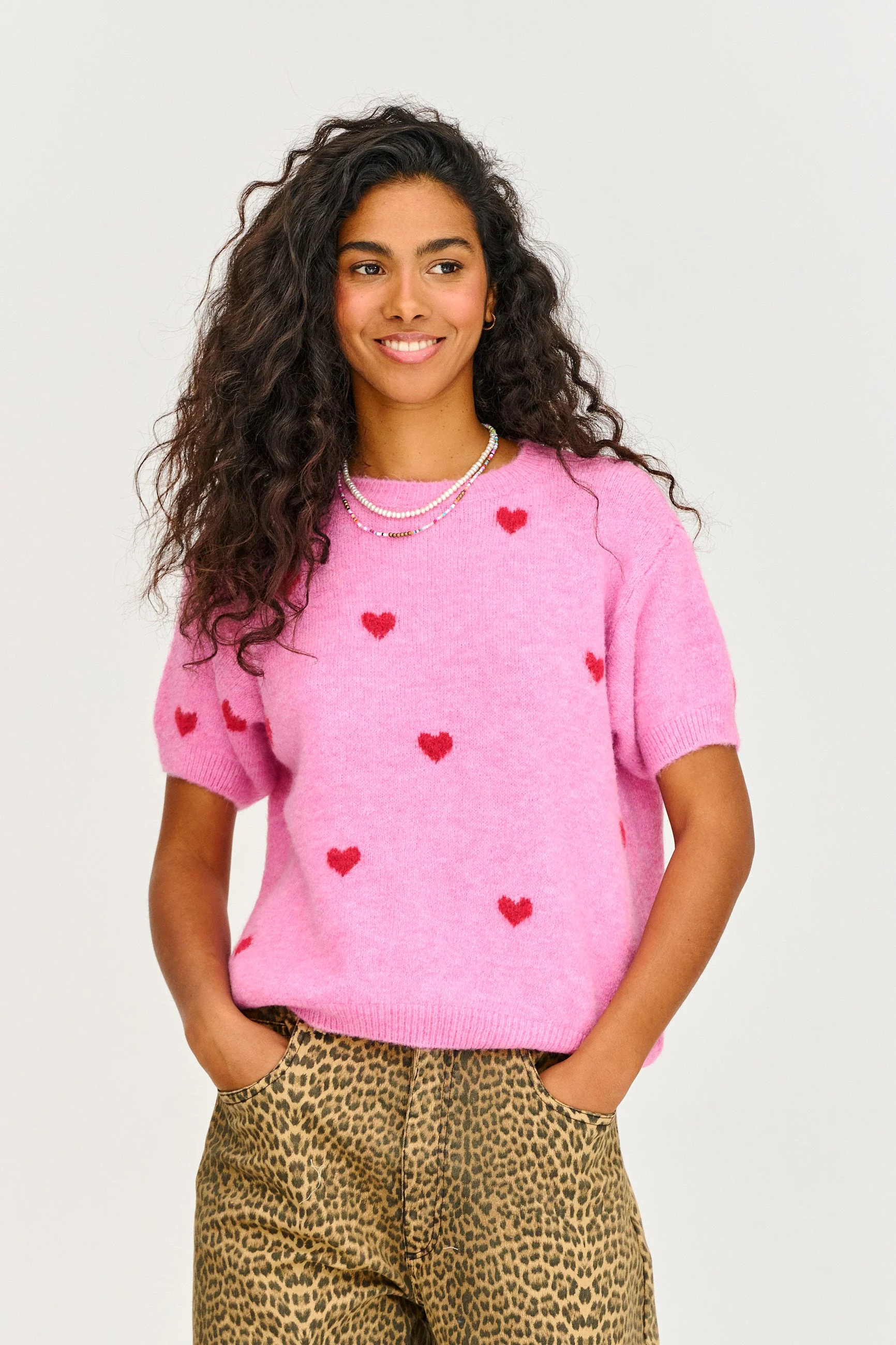 Heartbeat short-sleeved sweater - Image 5