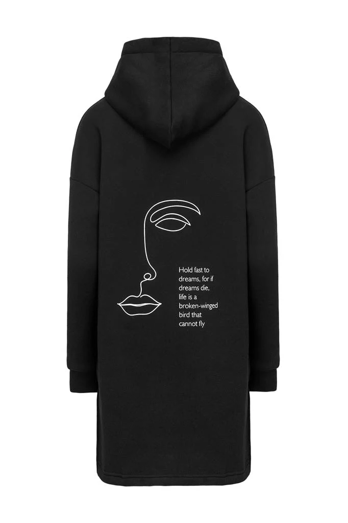 Hold Fast To Dreams longline hoodie - Image 16