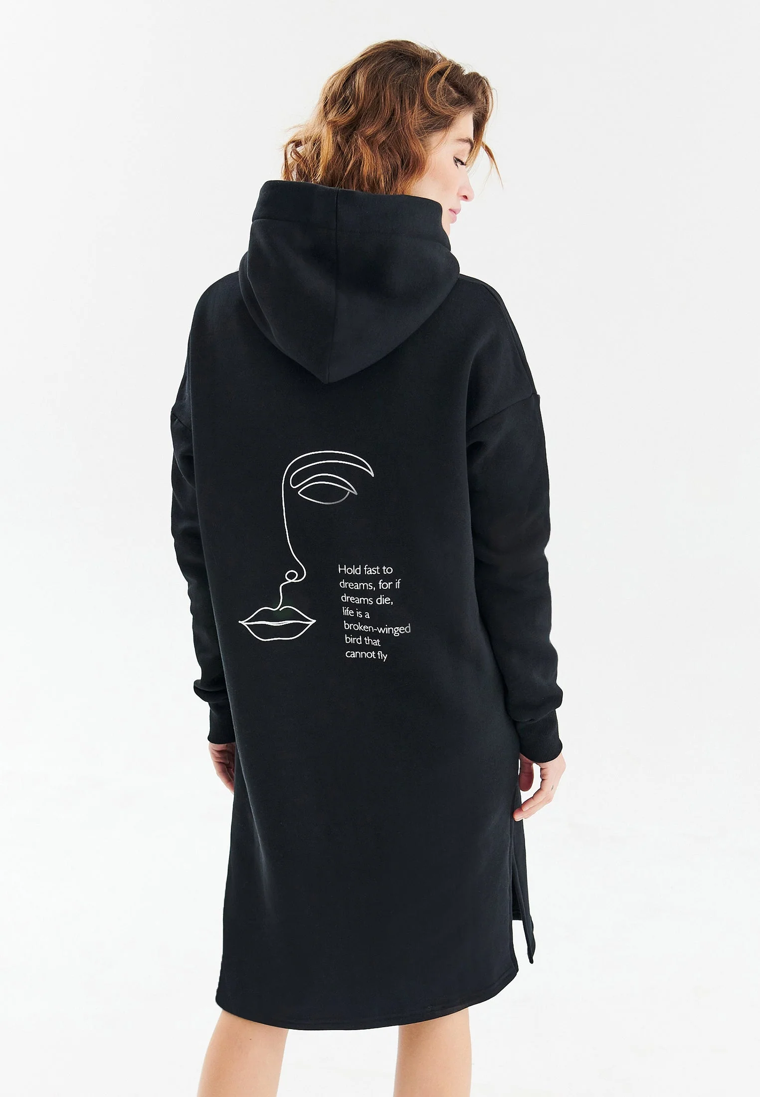 Hold Fast To Dreams longline hoodie - Image 8
