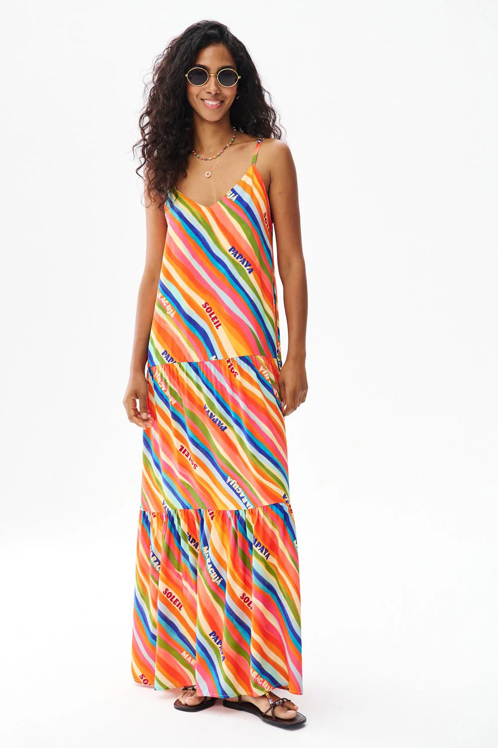Juicy Lines Maxi Dress with Straps - Image 2