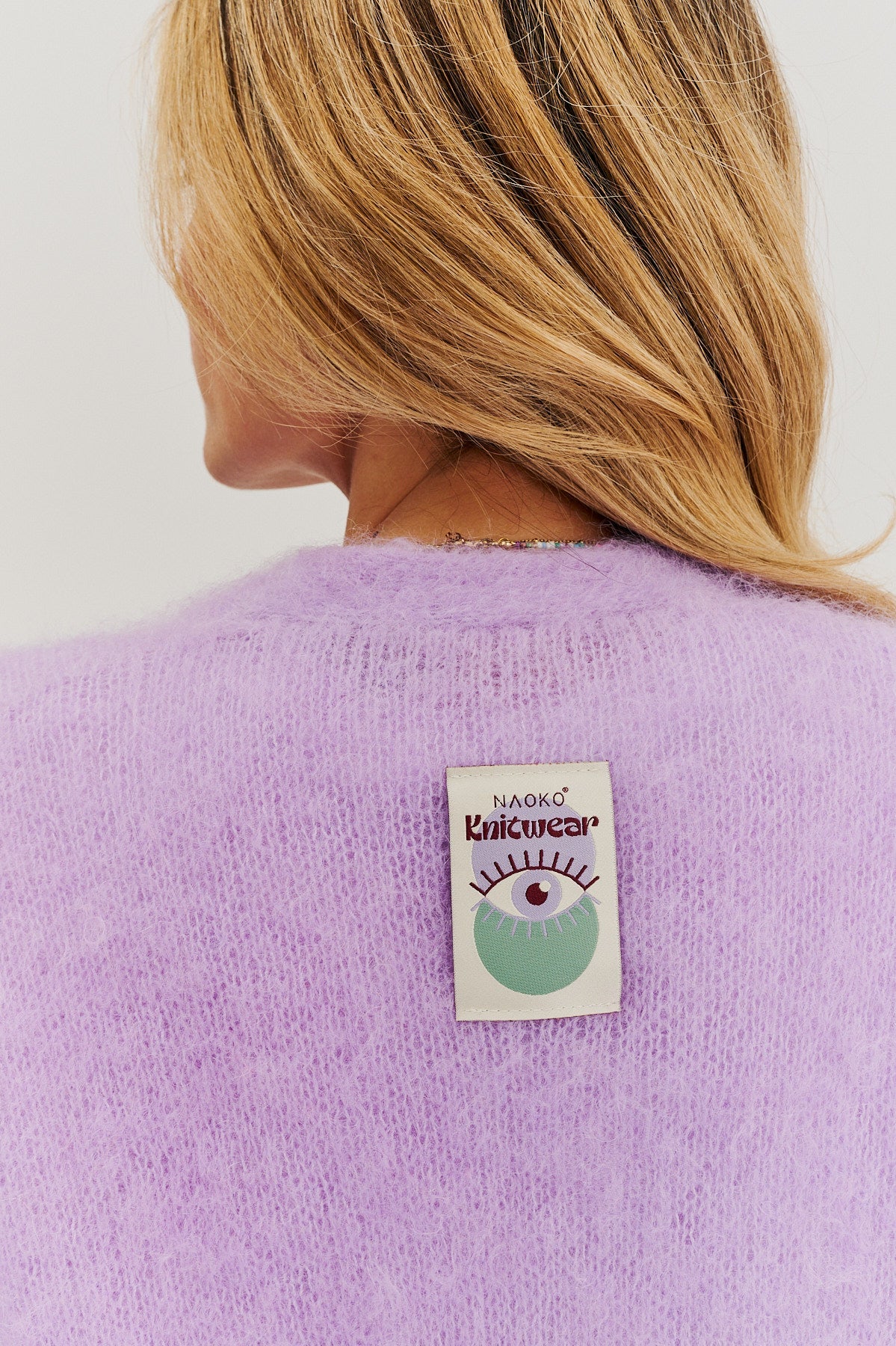 Lavender Blush long mohair cardigan - Image 17