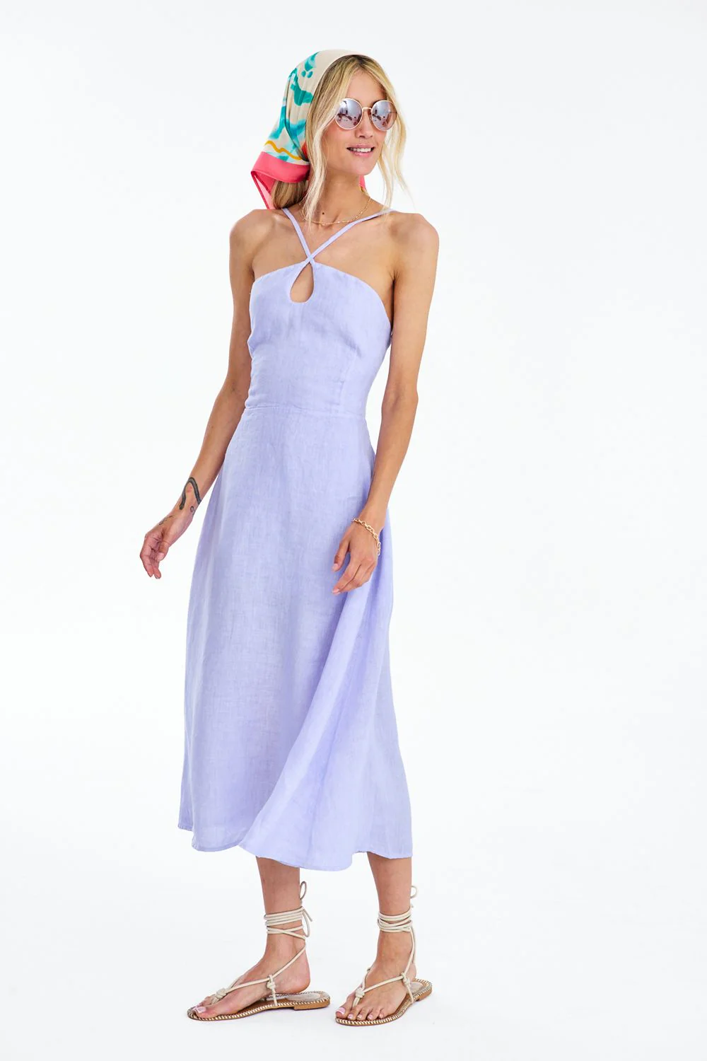 French Afternoon linen midi dress - Image 4