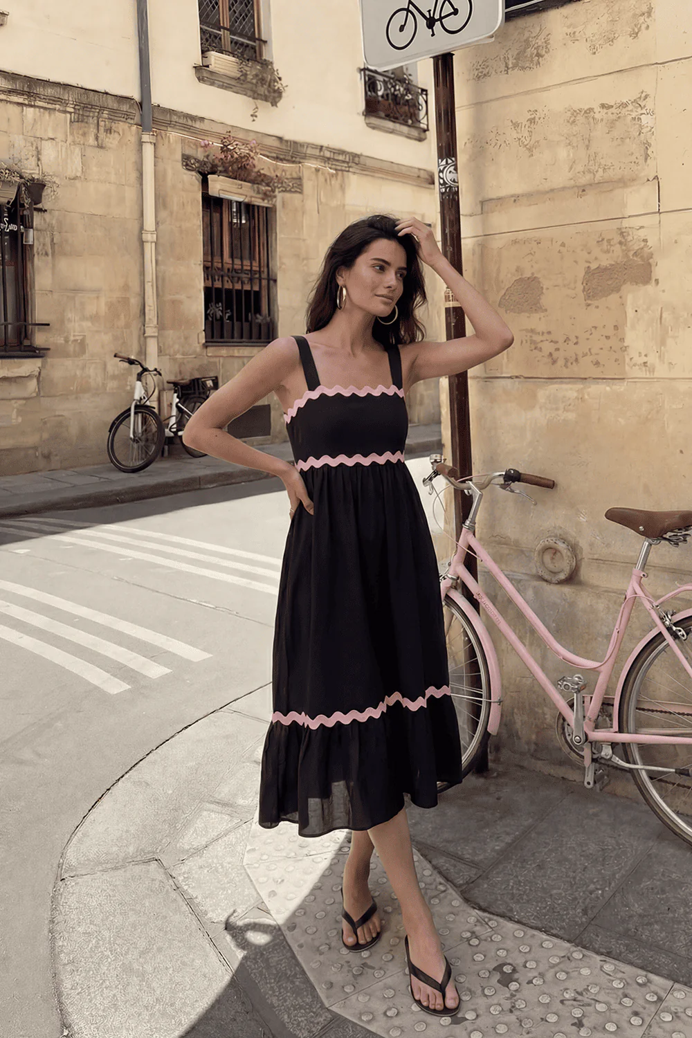 Midnight Kiss linen midi dress - Image 4