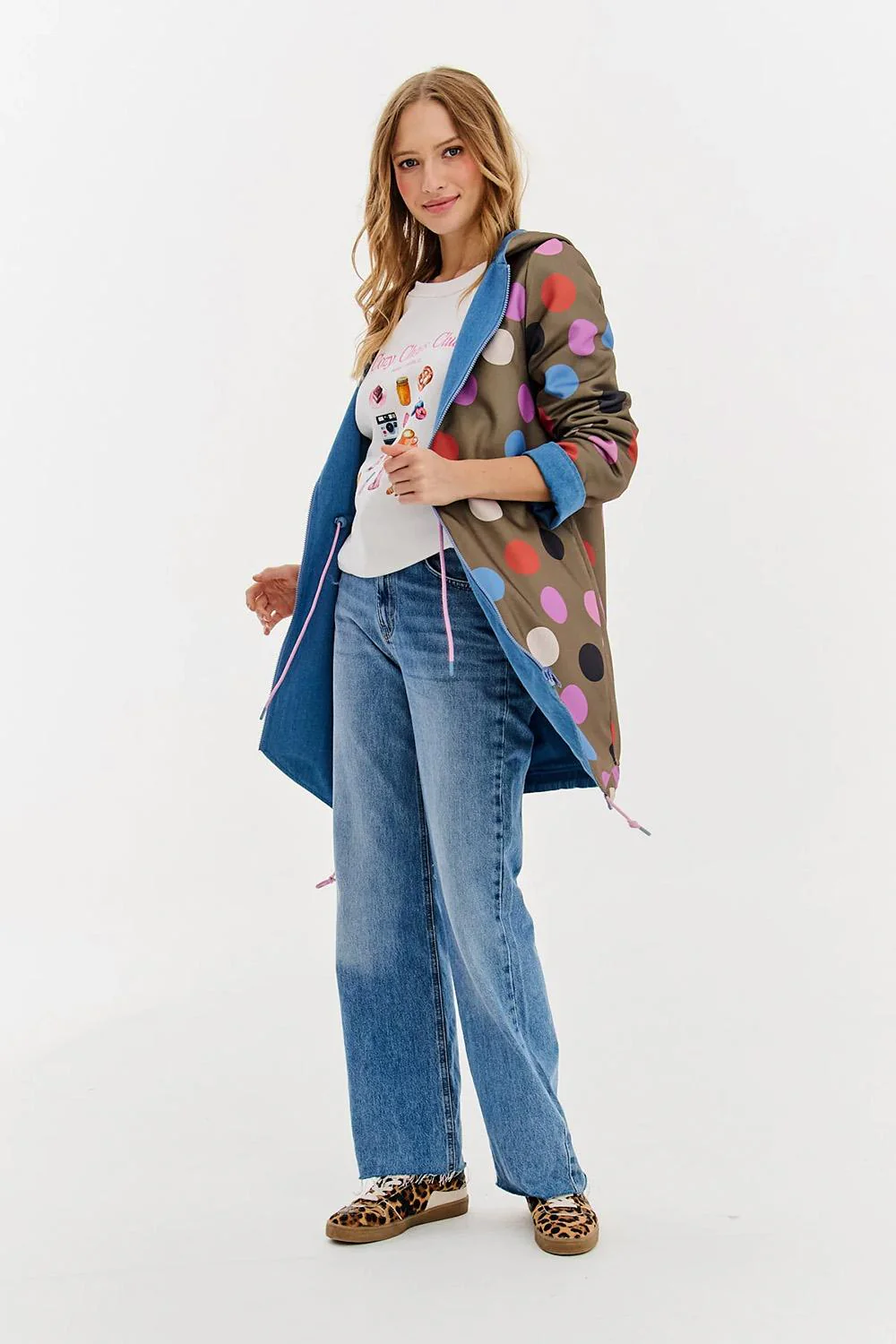 Moon Dots reversible parka - Image 10