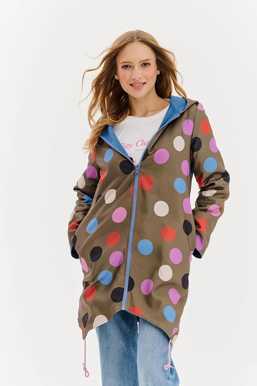 Moon Dots reversible parka - Image 3