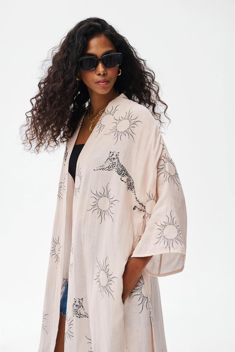 New Mythology Muslin Kimono - Image 6