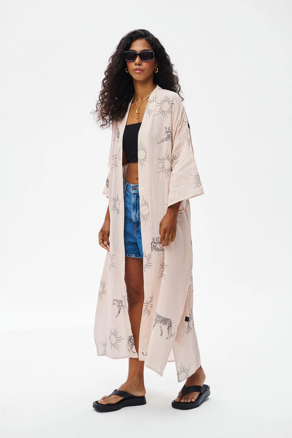 New Mythology Muslin Kimono - Image 7