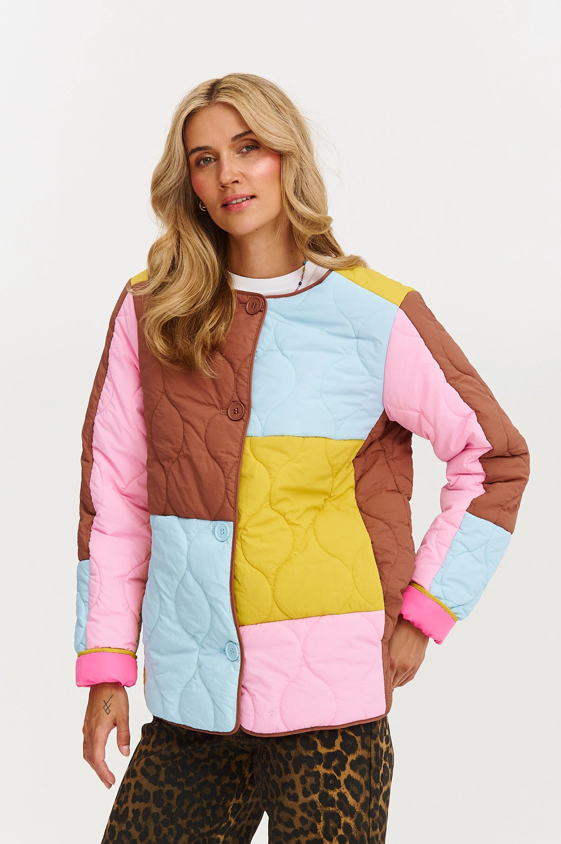 Pastel Harmony quilted jacket - Image 11
