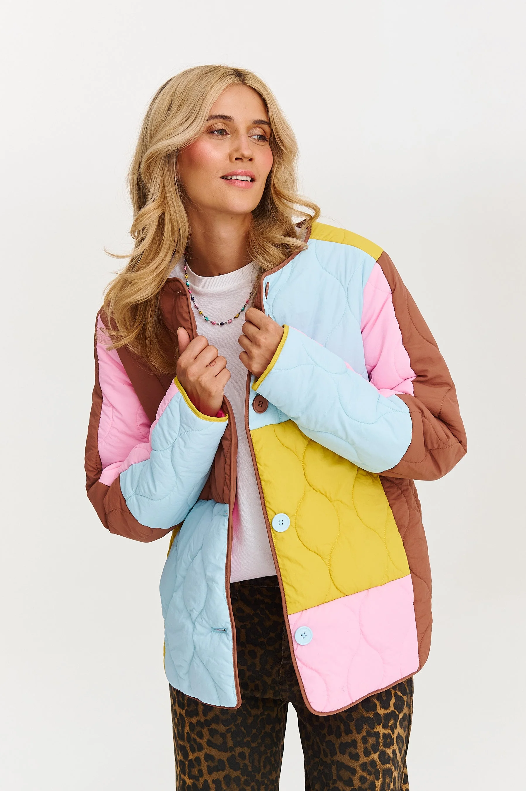 Pastel Harmony quilted jacket - Image 3