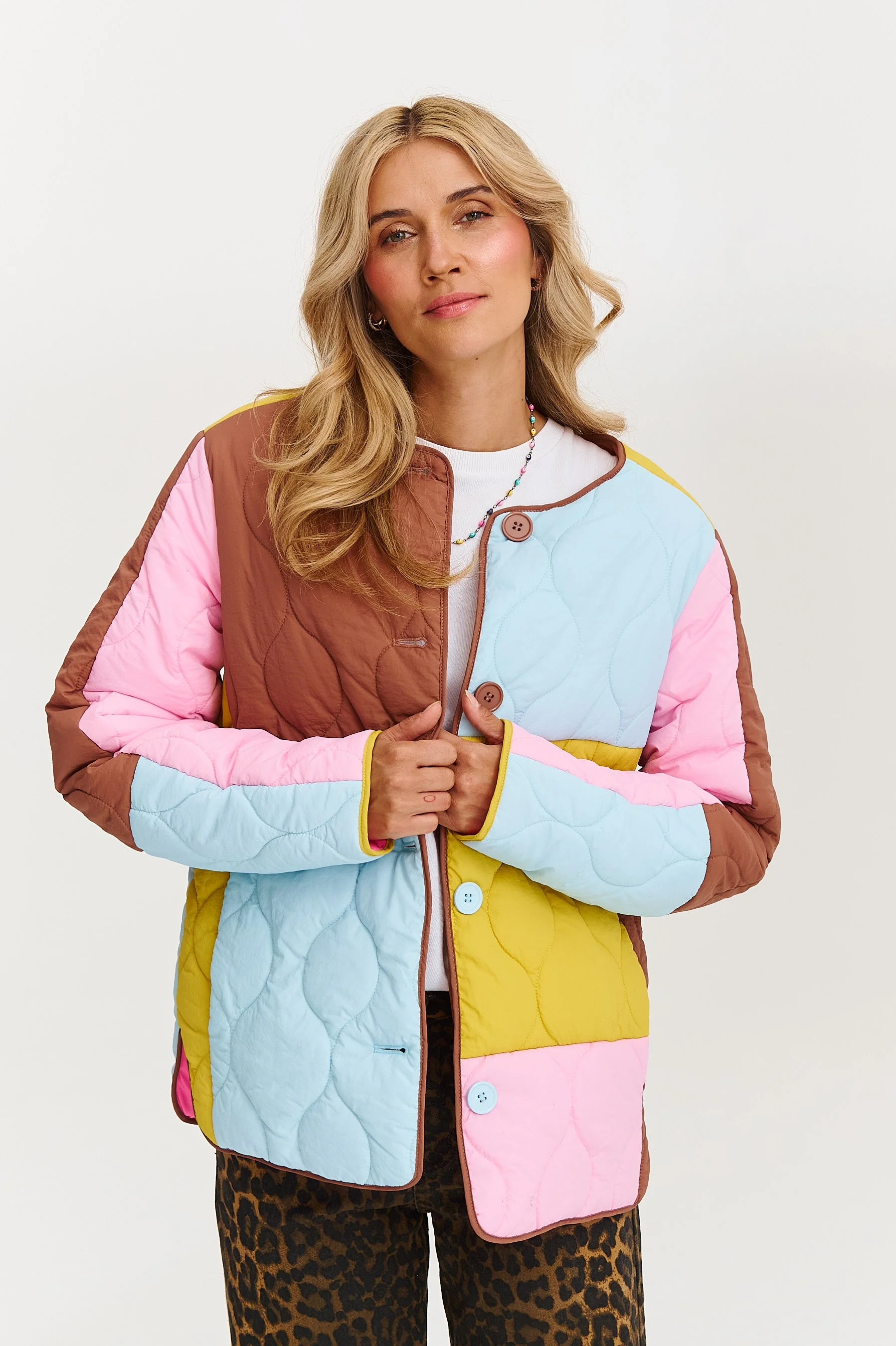 Pastel Harmony quilted jacket - Image 5