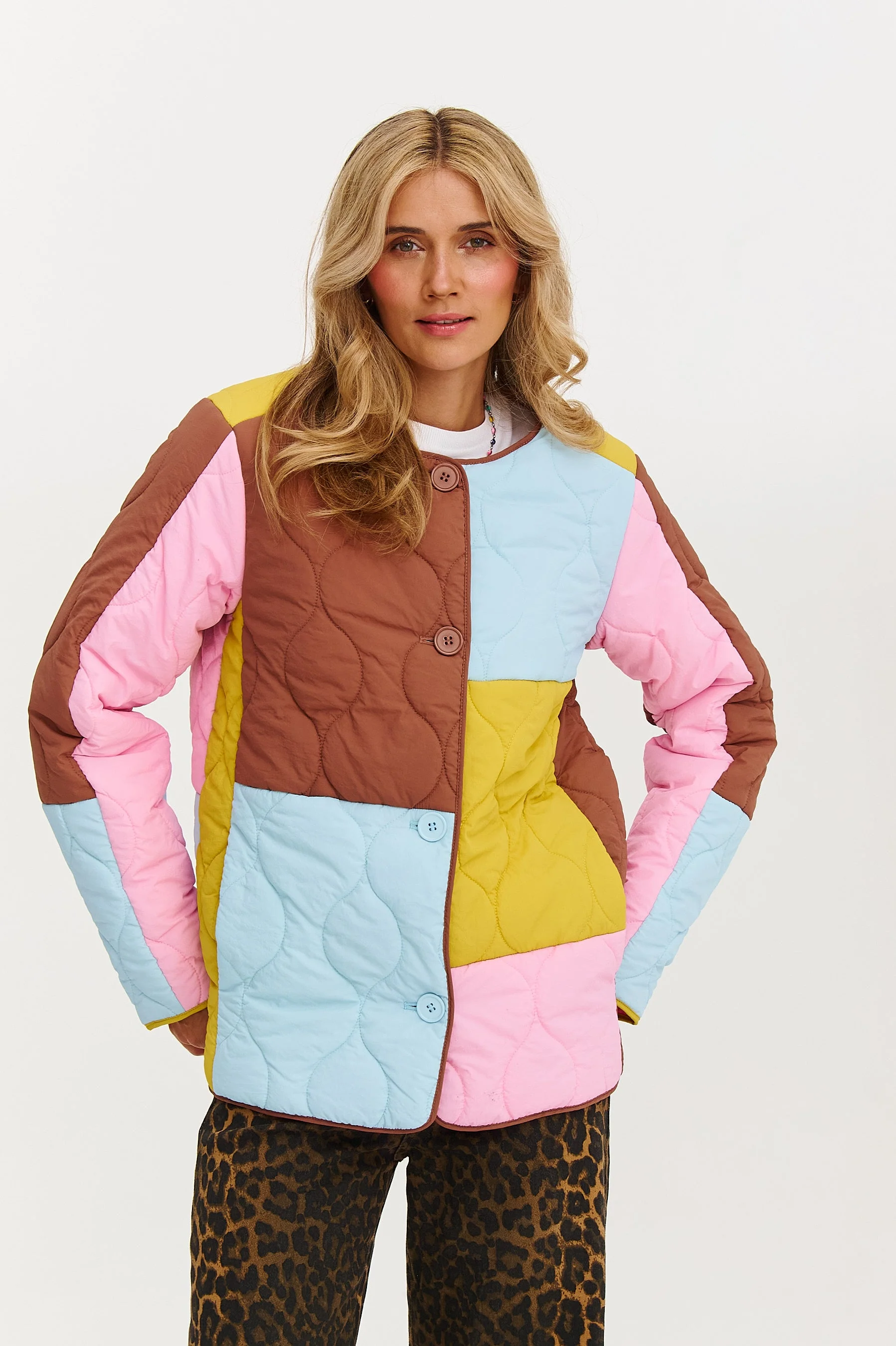 Pastel Harmony quilted jacket - Image 7