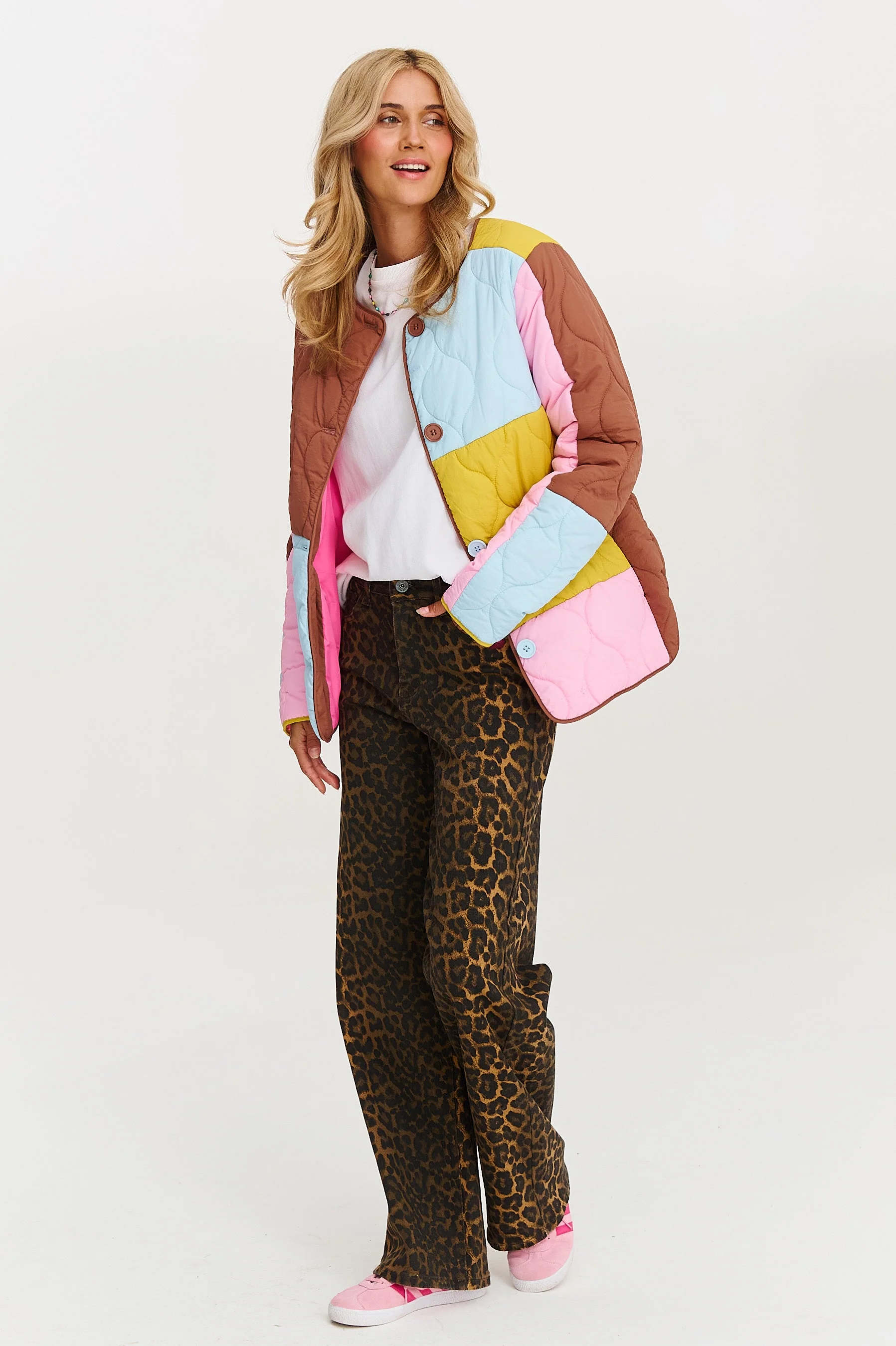 Pastel Harmony quilted jacket - Image 8