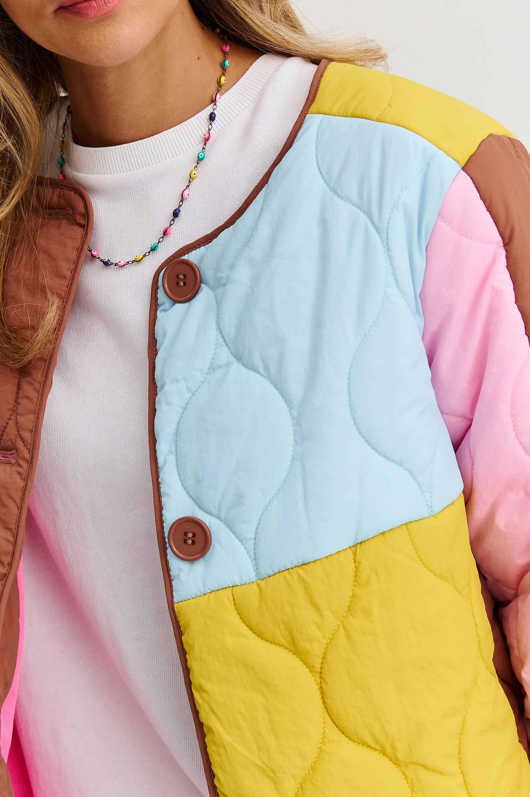 Pastel Harmony quilted jacket - Image 9