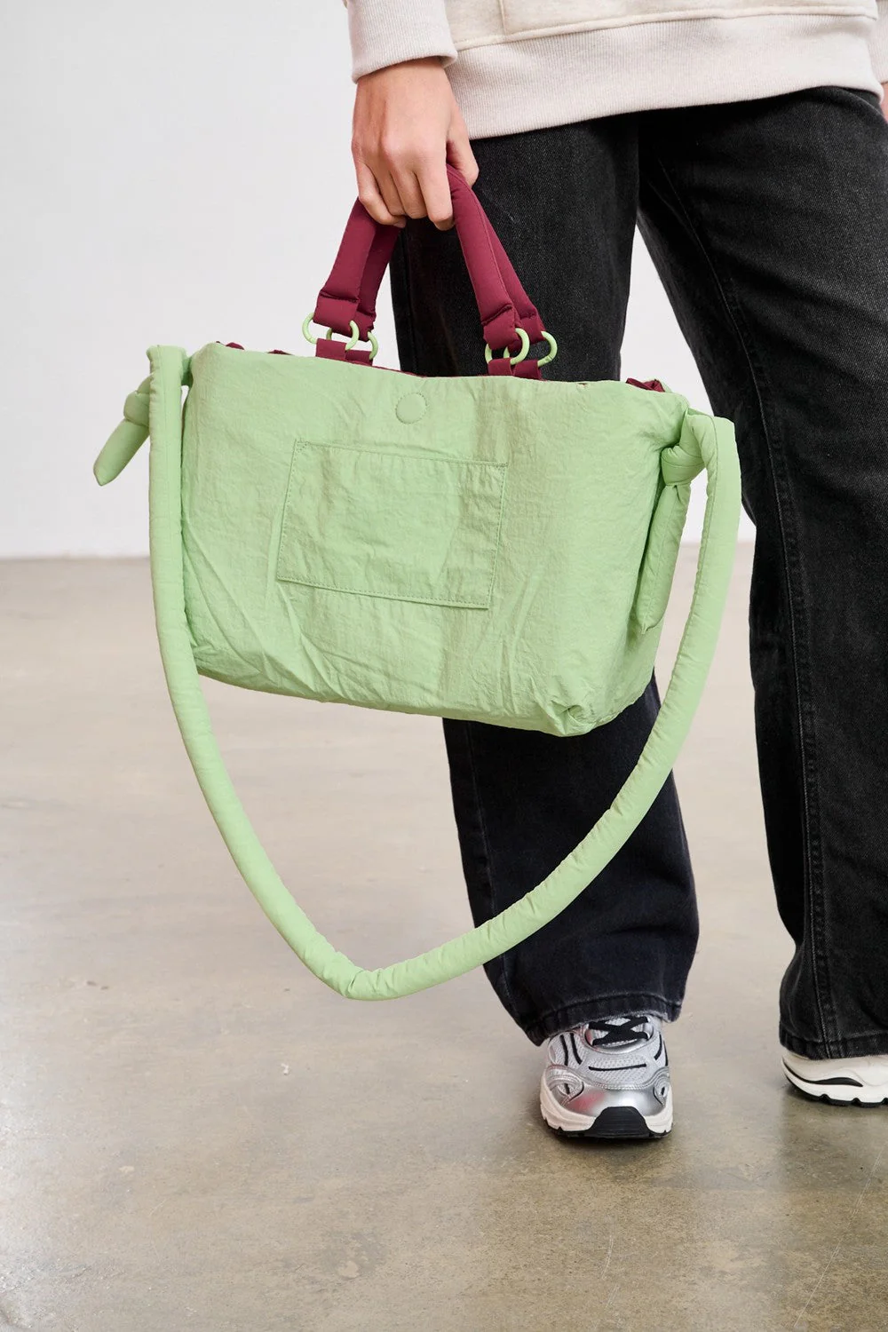 Matcha Time reversible quilted bag - Image 5
