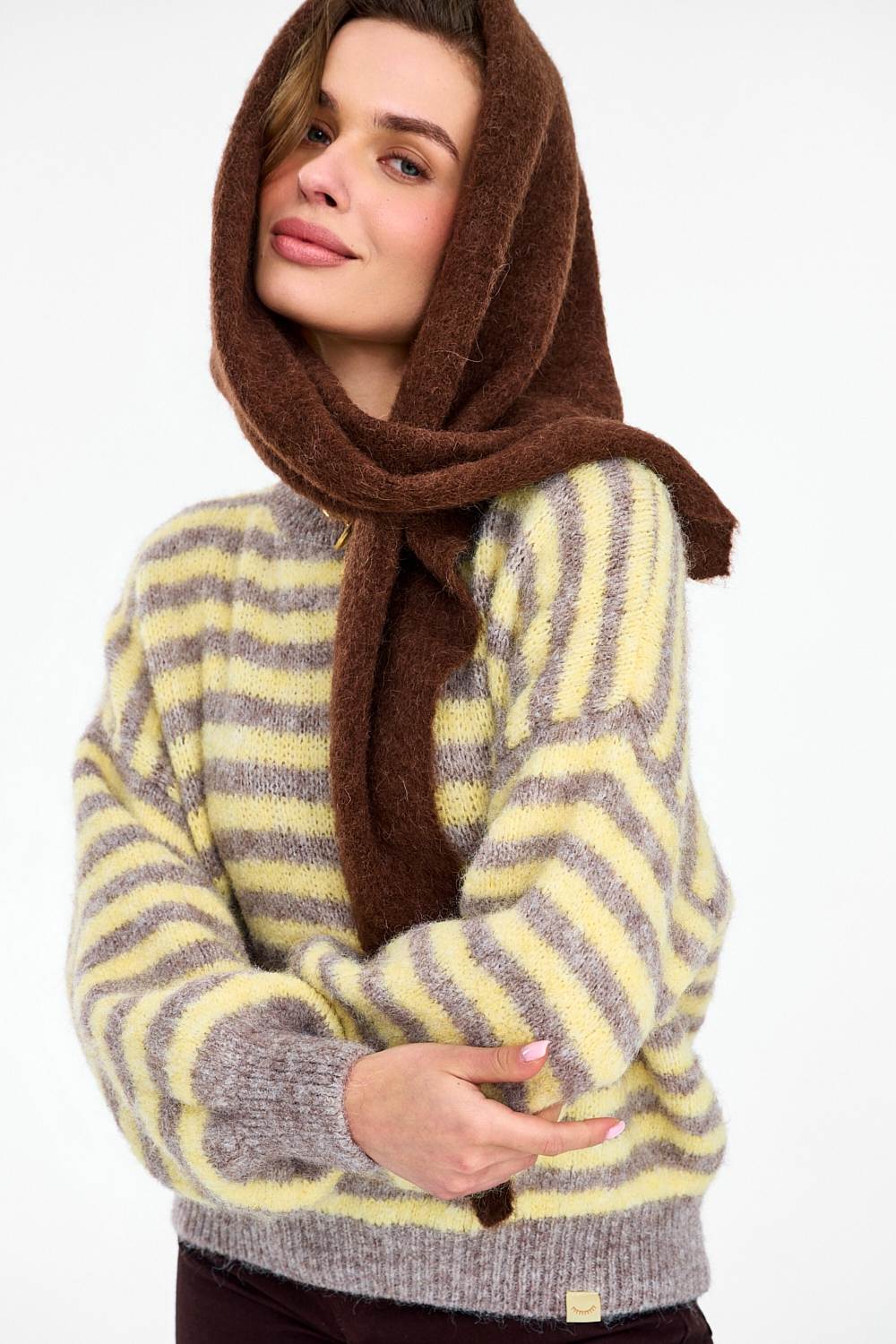 Alpaca Espresso Scarf - Image 3