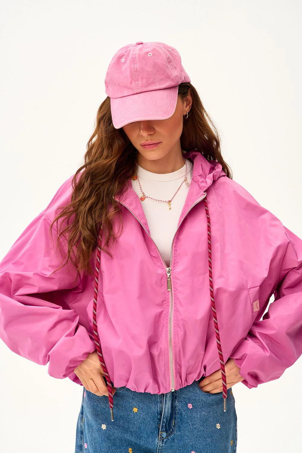 Dahlia Crush Hooded Short Parka - Image 14