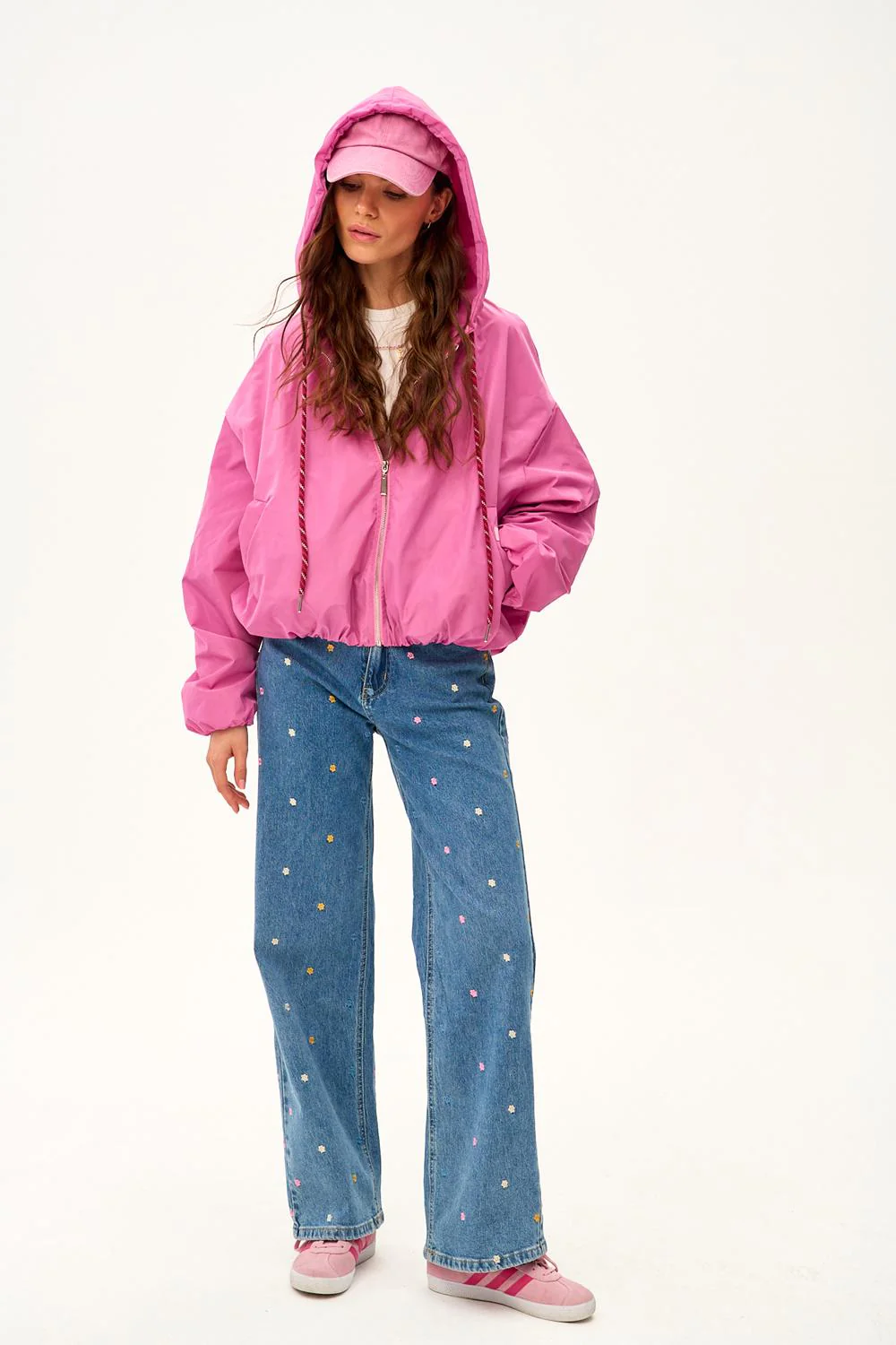 Dahlia Crush Hooded Short Parka - Image 17