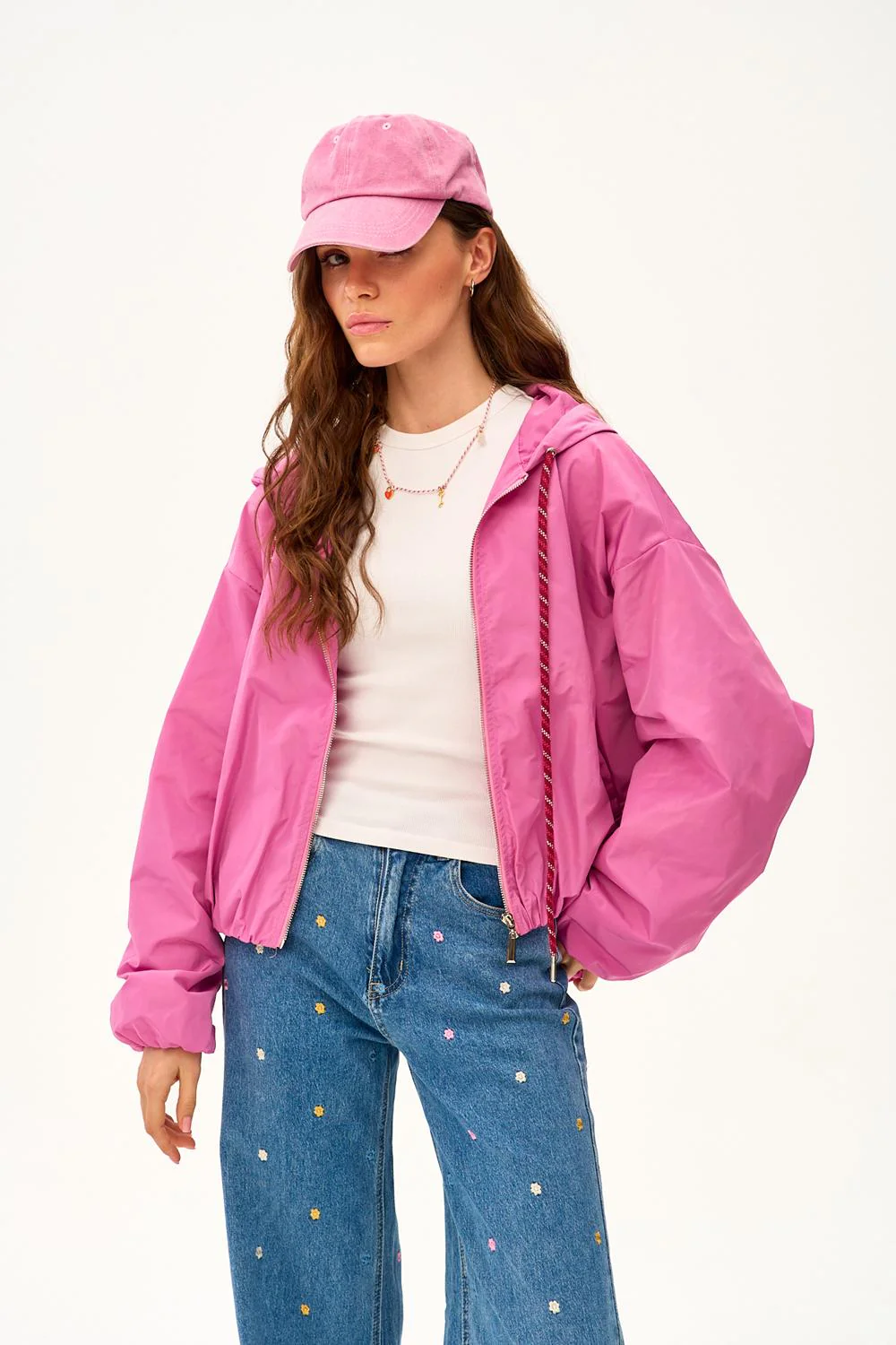 Dahlia Crush Hooded Short Parka - Image 24