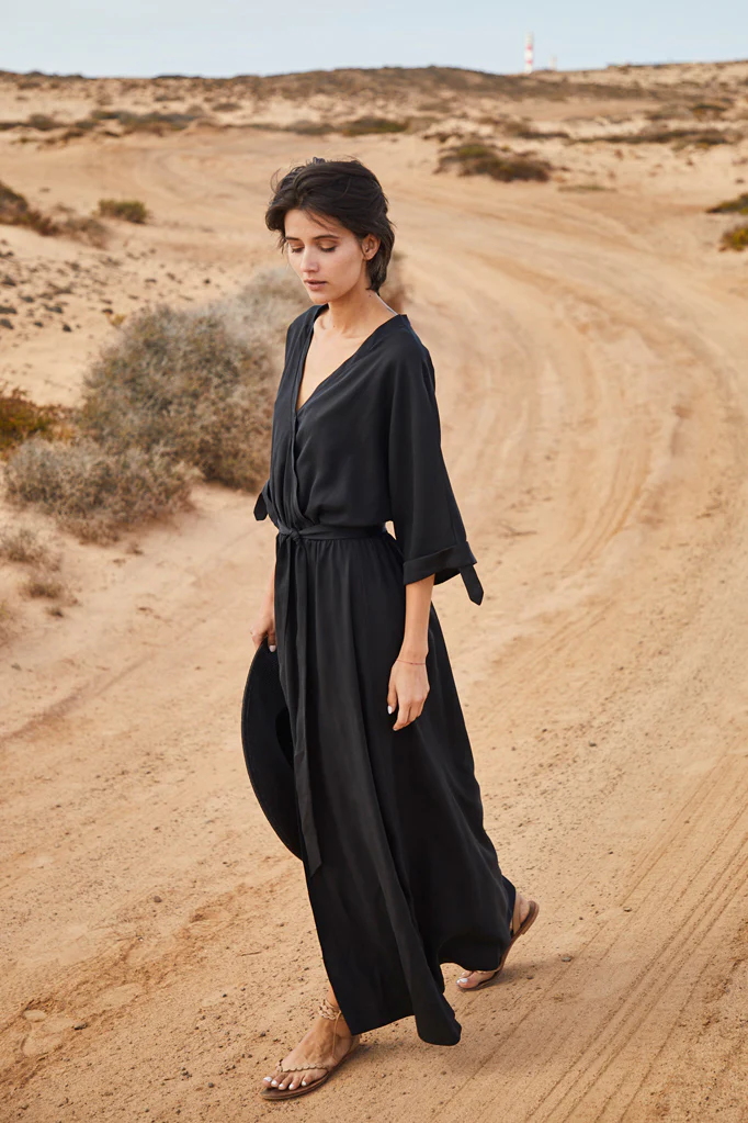 Sicily long dress with binding - Image 10
