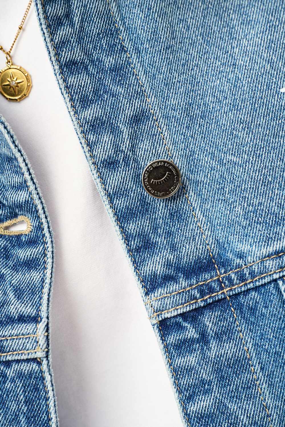 Slow Living denim jacket - Image 7