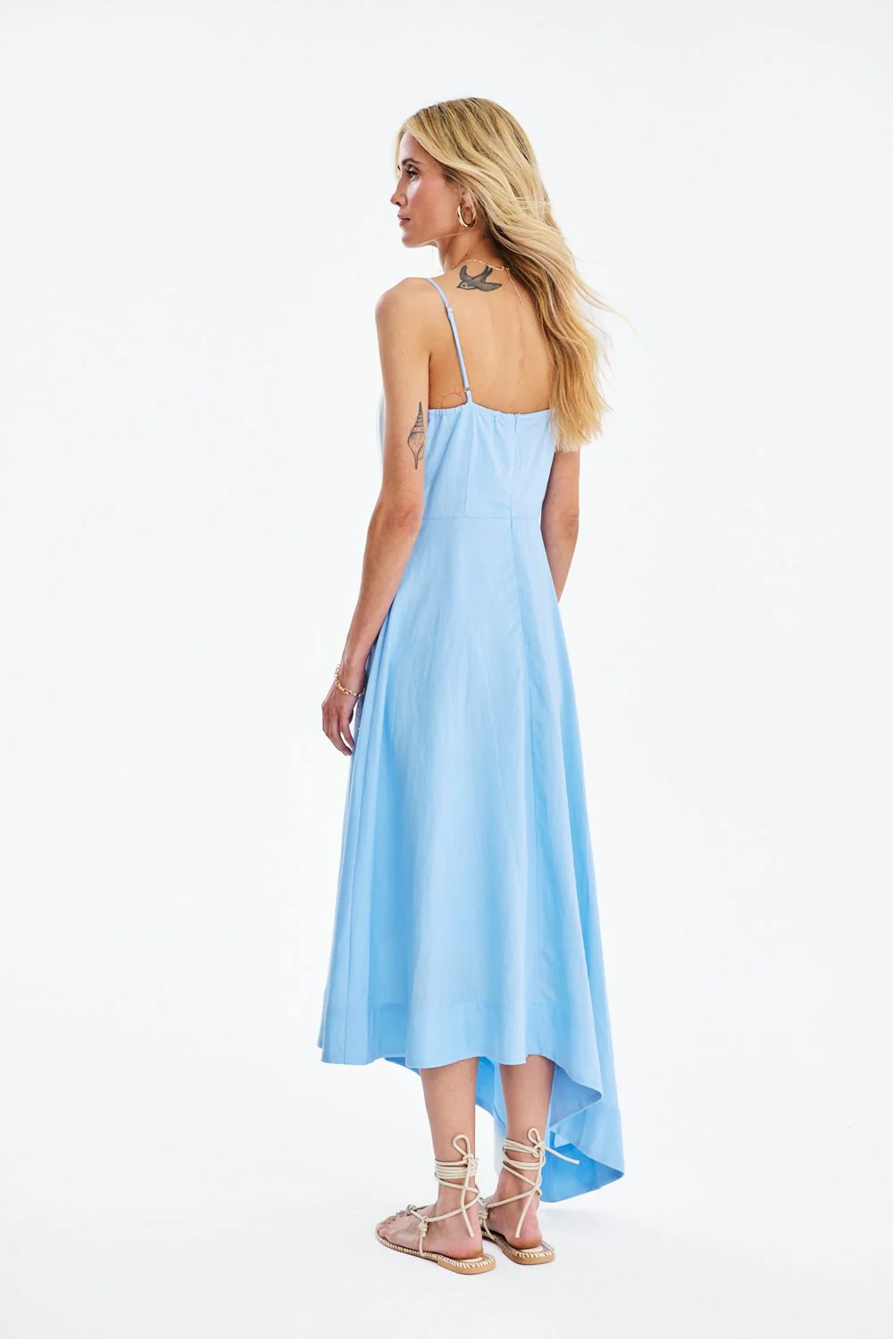 Bluetiful Chaos Linen Midi Dress - Image 3