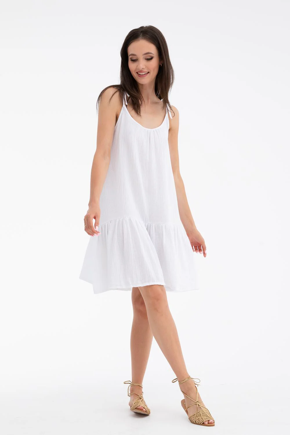 Summer Snowflake short dress with straps - Image 6
